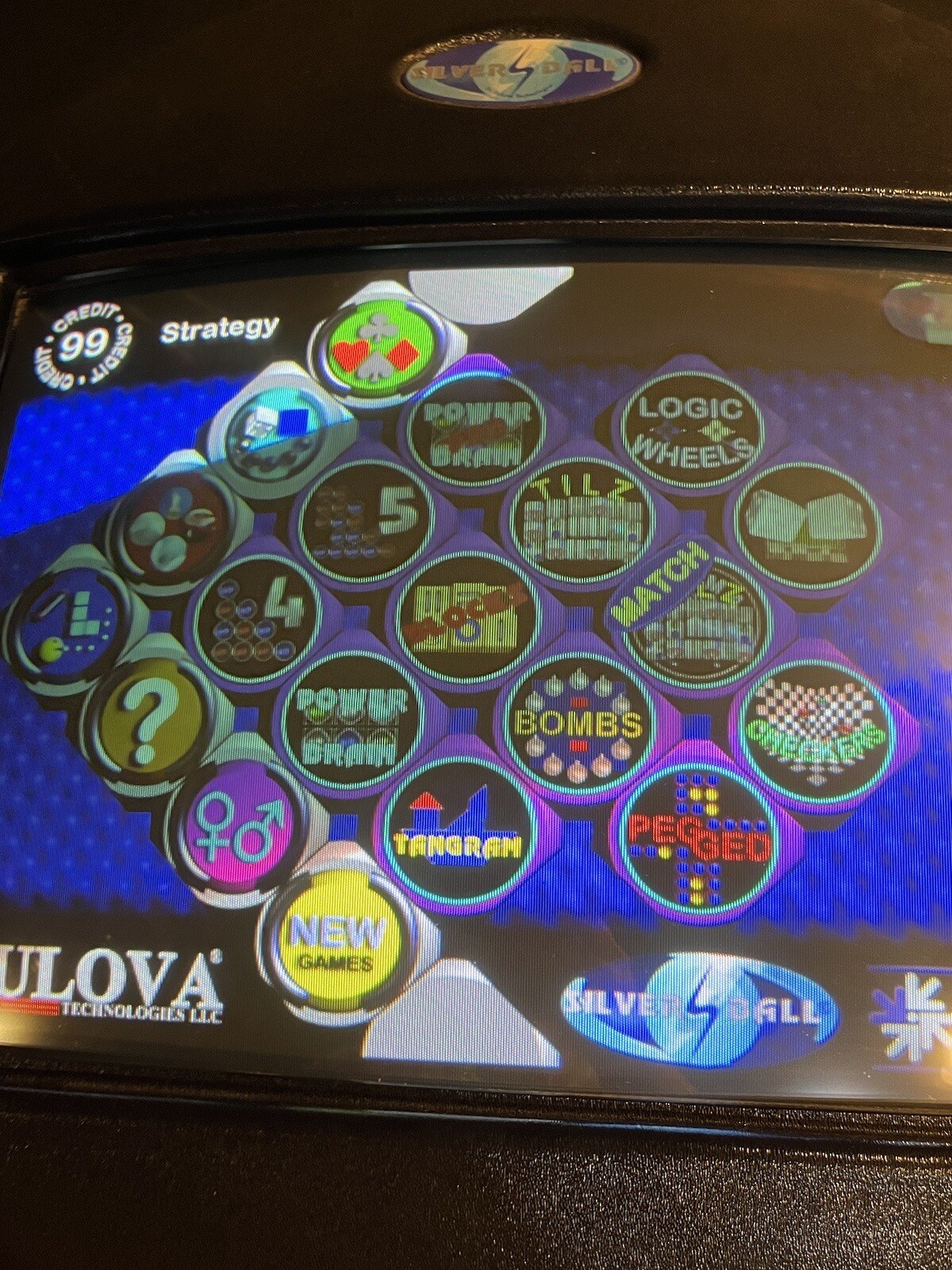 Arcade Machine Touchscreen Photo Hunt Multi Game Silver Ball 1990s Man Cave VTG