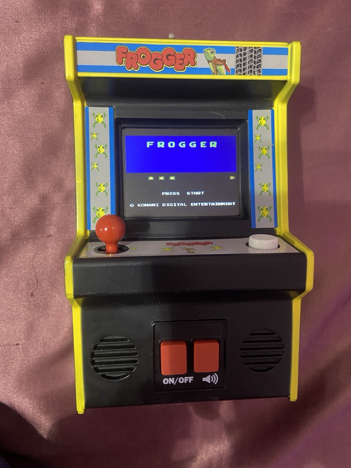 Konami Frogger Mini Arcade Machine Collectible Electronic Game