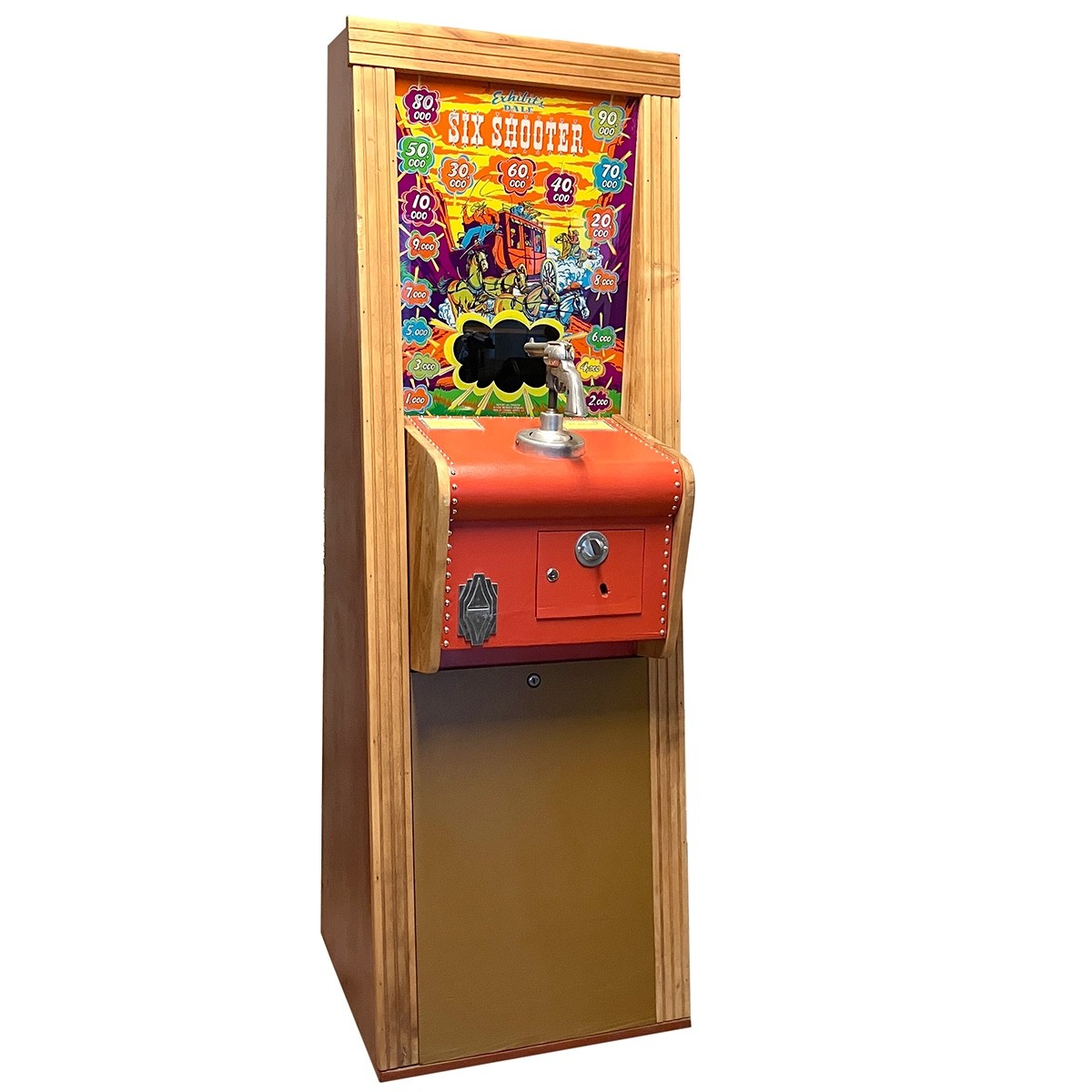 Dale Six Shooter Vintage Arcade Shooting Game made by Exhibit Supply RESTORED
