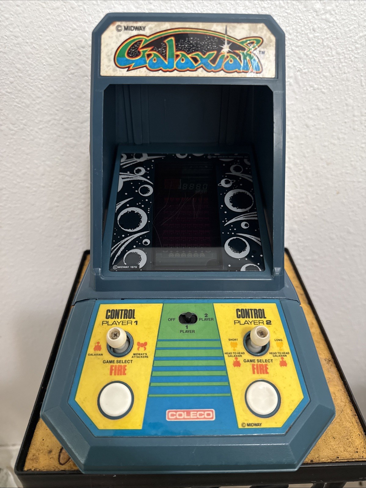 VTG 1981 Coleco – Galaxian Mini Tabletop Mini Arcade Game Nintendo Midway WORKS