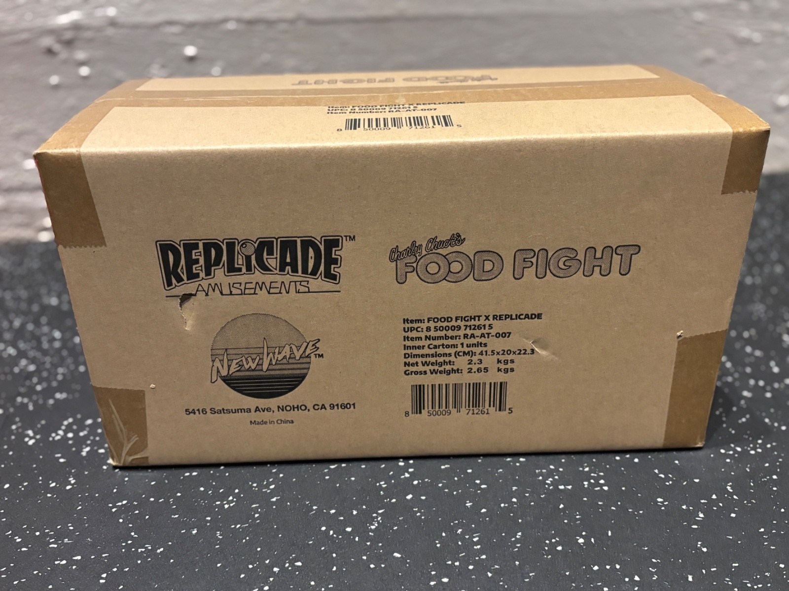 Replicade FOOD FIGHT Original Ltd 1st Edition 1/6 Scale 12″ Mini Arcade – NEW