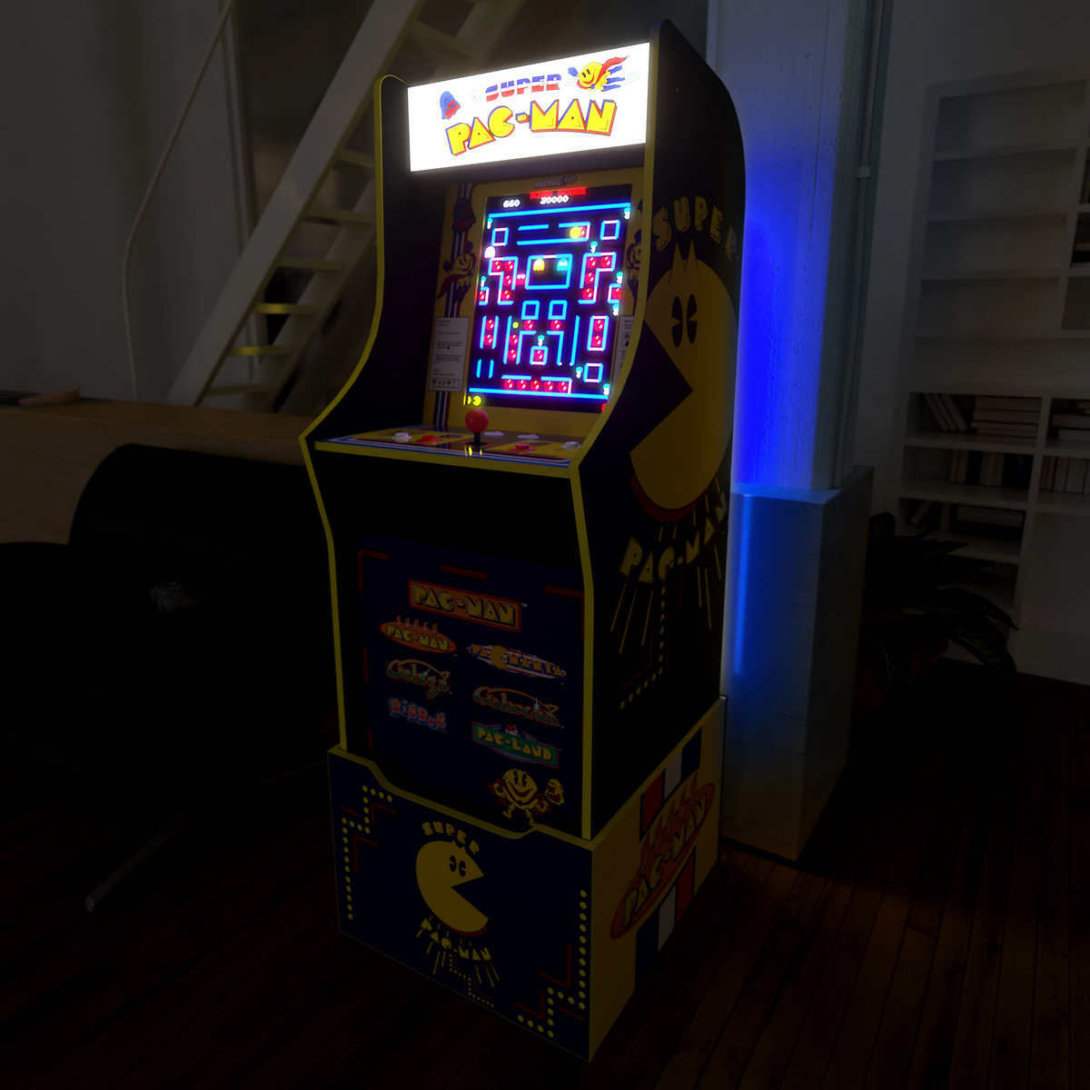 ARCADE1UP Super Pac-Man Galaga Dig Dug Light up Marquee 7 Games in 1 + RISER ✅✅✅