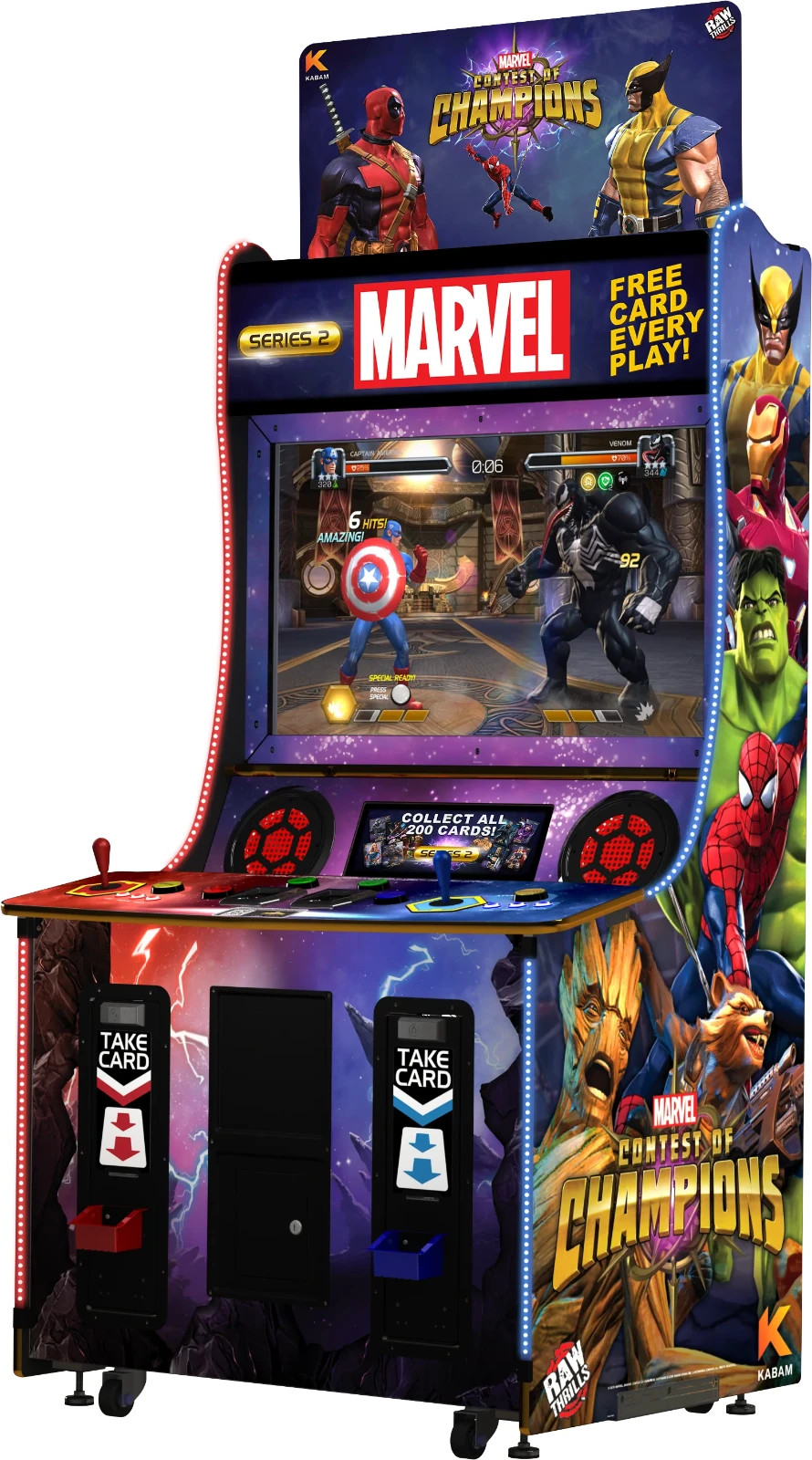 Marvel: Contest of Champions Arcade Machine – 2 Player 3v3 Game | Raw Thrills