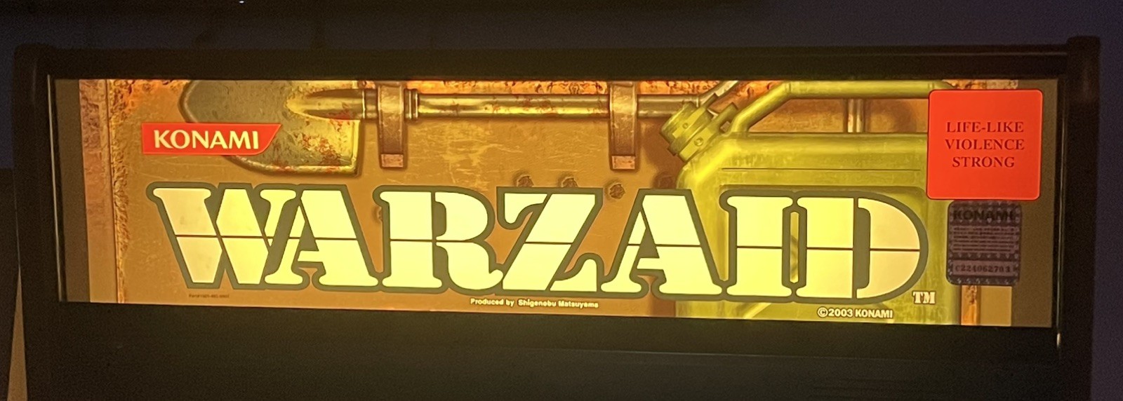 Rare HTF Working Konami Warzaid Arcade Shooting 2 Player Gun Video Game