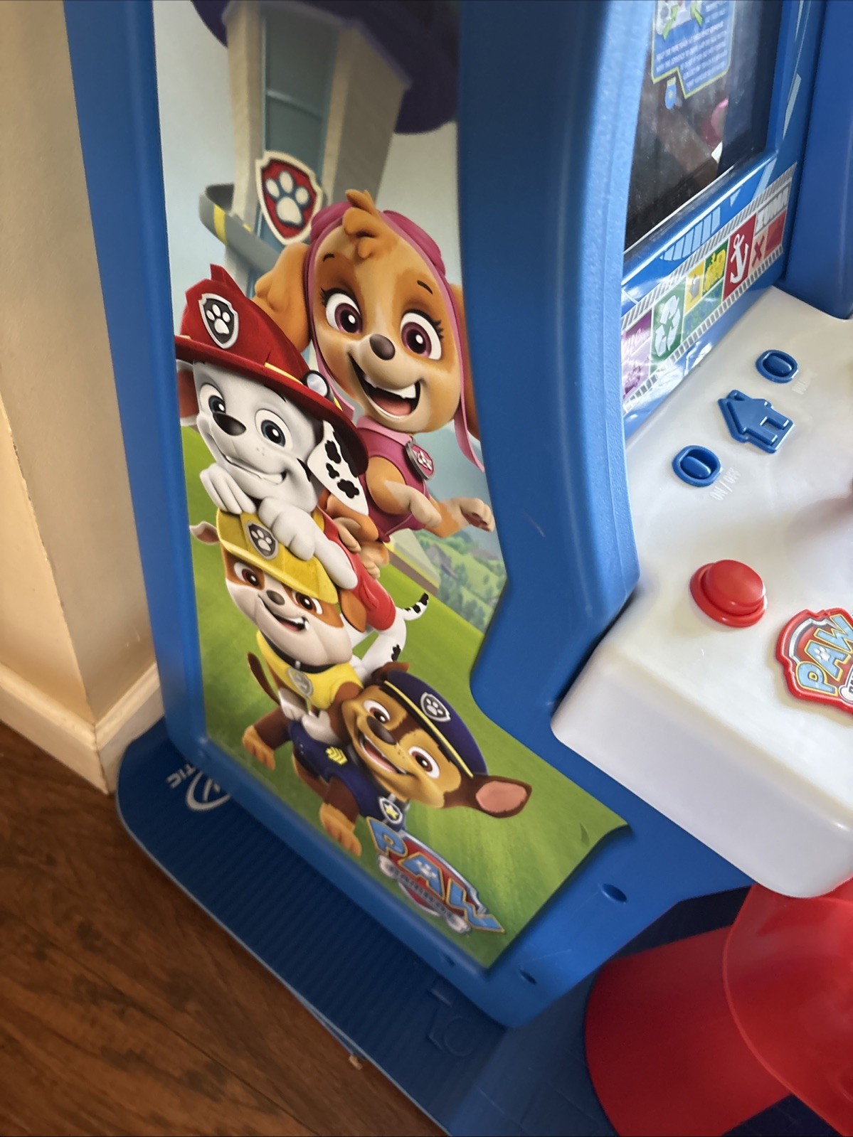 Arcade1up Paw Patrol Jr Video Game PAW-J-01340 TESTED w/ Power Cord & Stool