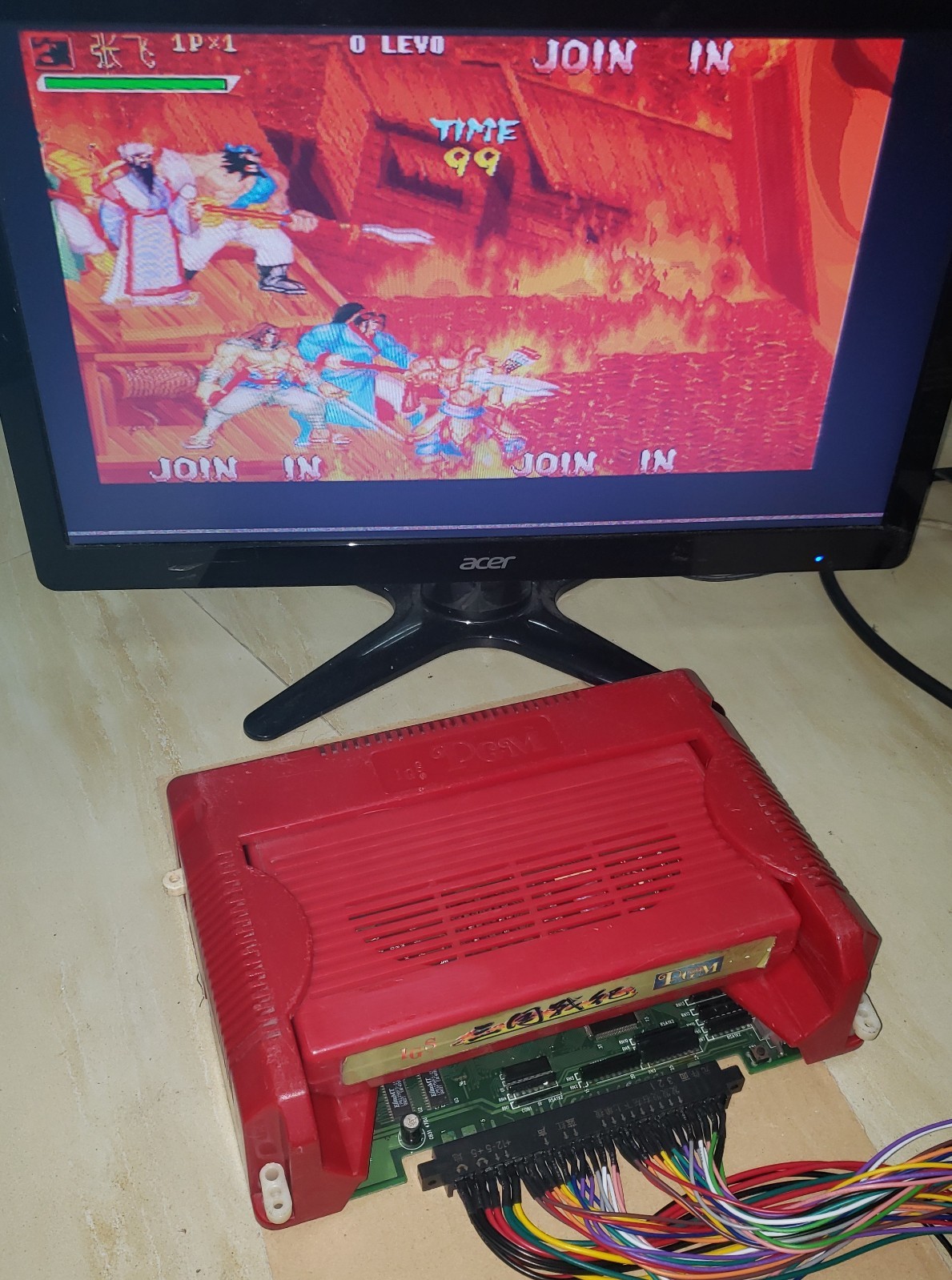 Knights of Valour Plus Cart with IGS console Arcade Video Game PGM