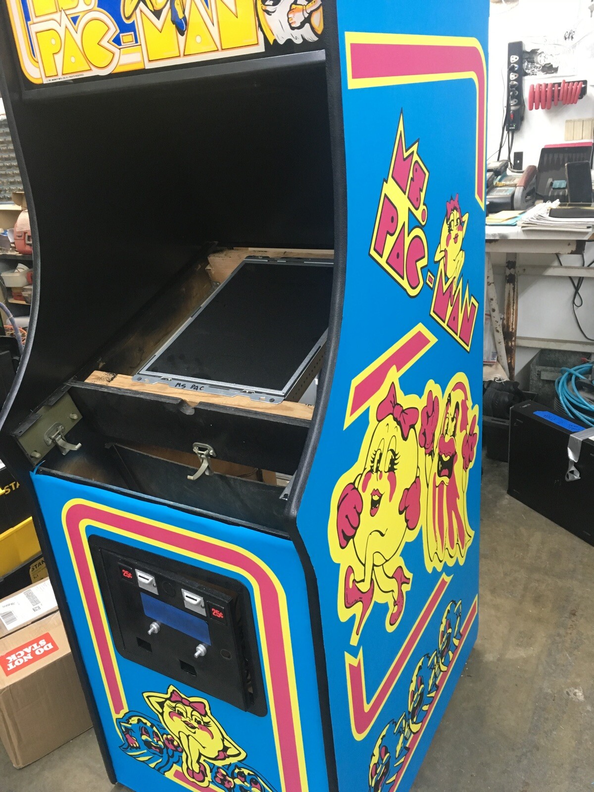 Fits Ms PAC MAN Kick Plate Art Only Vinyl Graphic Laminated High Quality