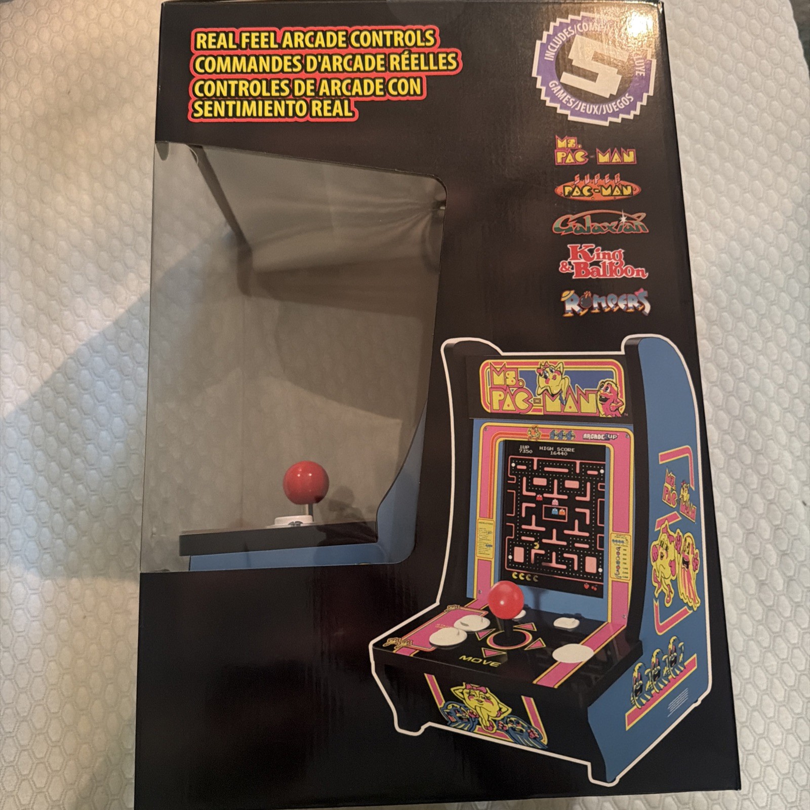 Arcade1up Ms. Pac-Man “ Countercade 5-in-1 Games MSP-C-10179, AMAZING CONDITION