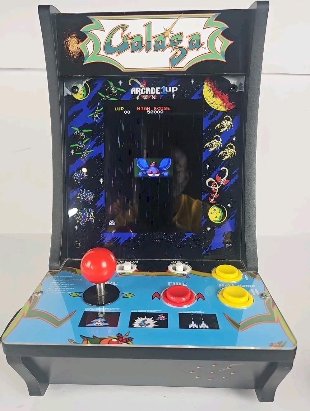 Arcade1Up Galaga Countercade Tabletop Arcade Cabinet Video Game Machine