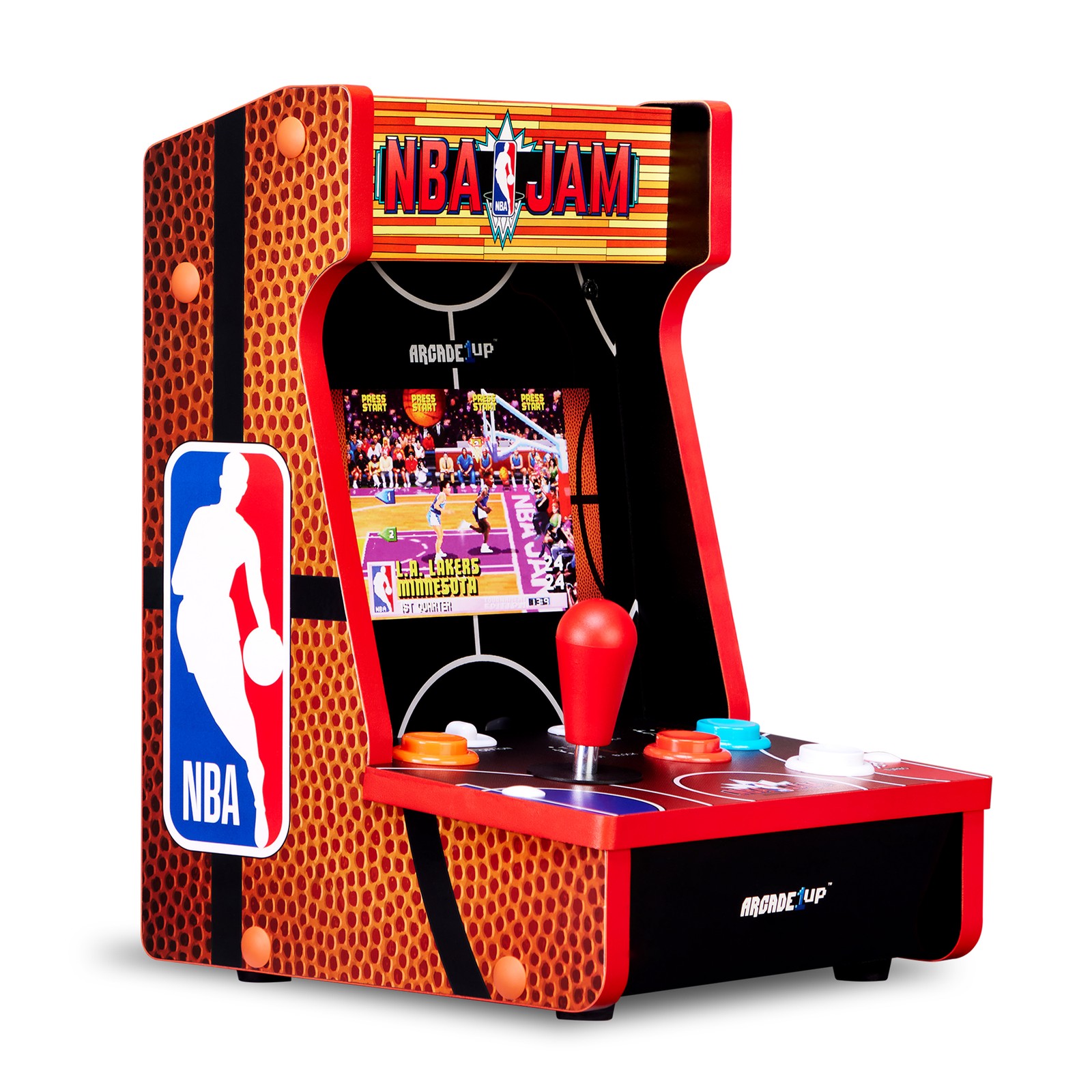 Arcade1Up NBA JAM Countercade Arcade w/3 Games, 7″ LCD Screen & Light-Up Marquee