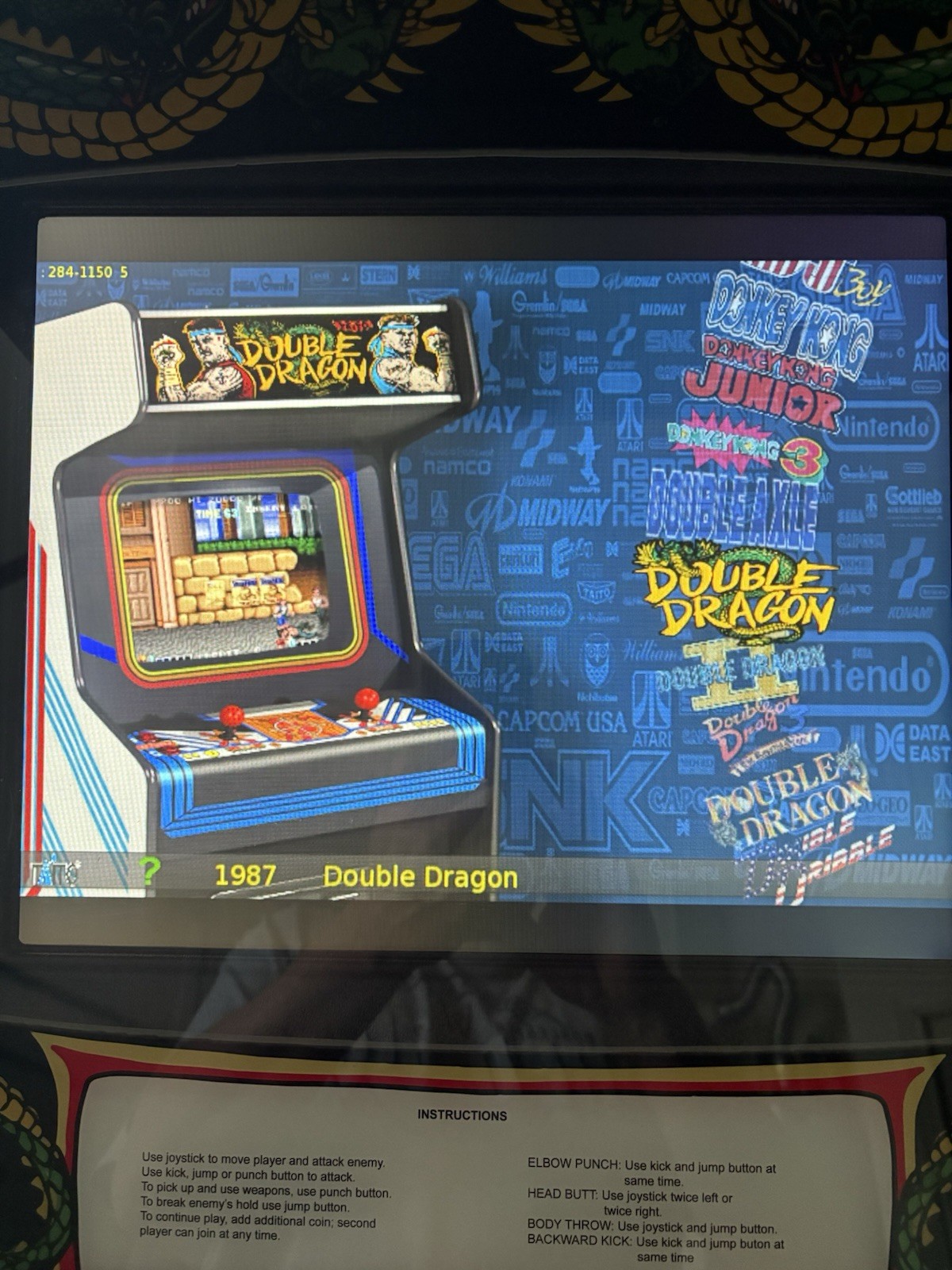Double Dragon Full Size Arcade Cabinet Over 1000 Games