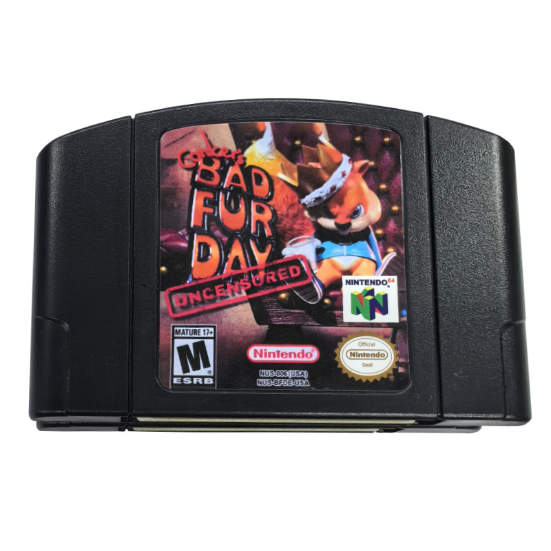 Conker’s Bad Fur Day Uncensored Games Cartridge For Nintendo 64 Console US