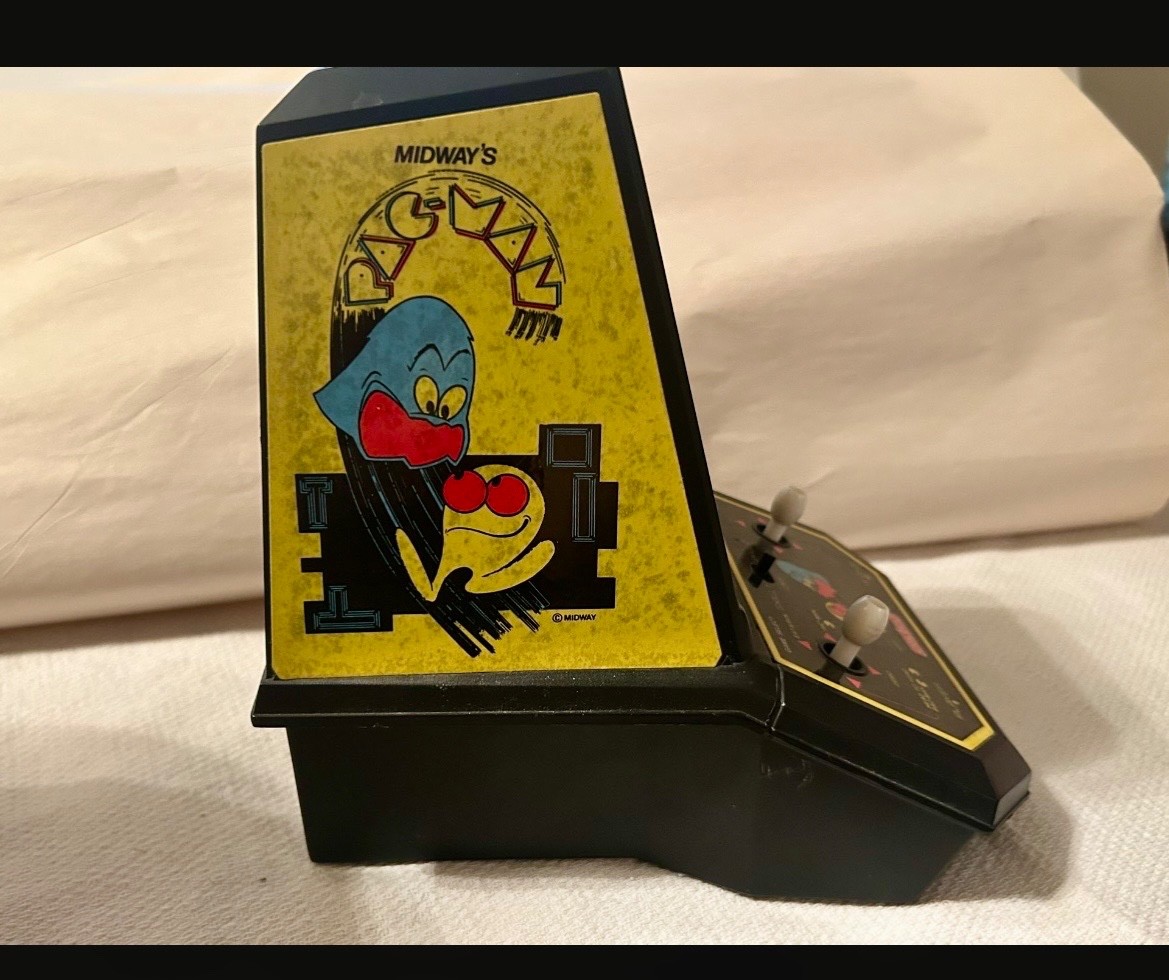 VINTAGE 1981 COLECO MIDWAY PAC MAN TABLE TOP MINI VIDEO ARCADE GAME TESTED WORKS