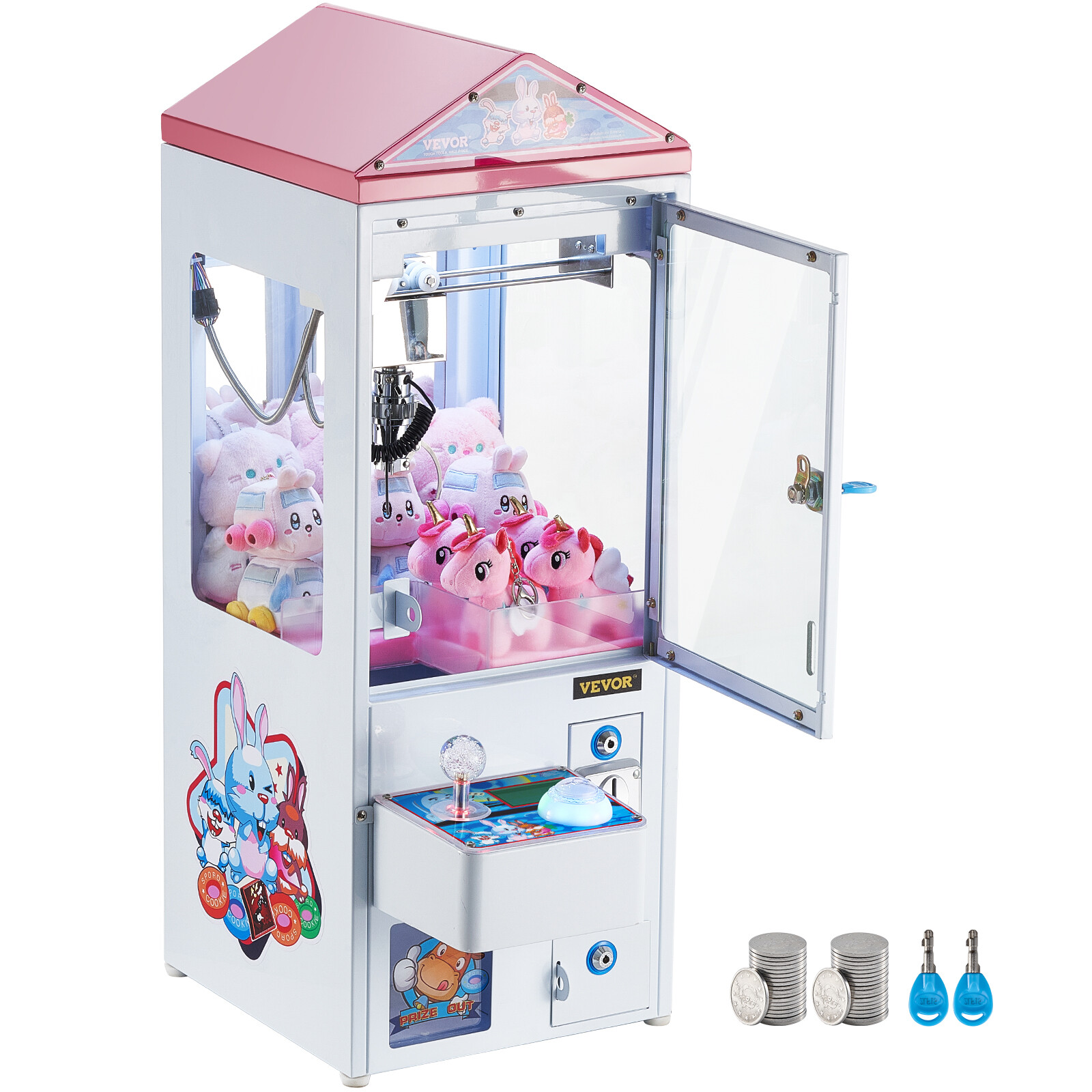 VEVOR Claw Crane Machine Mini Candy Prize Grabber Catcher Arcade Game Toys