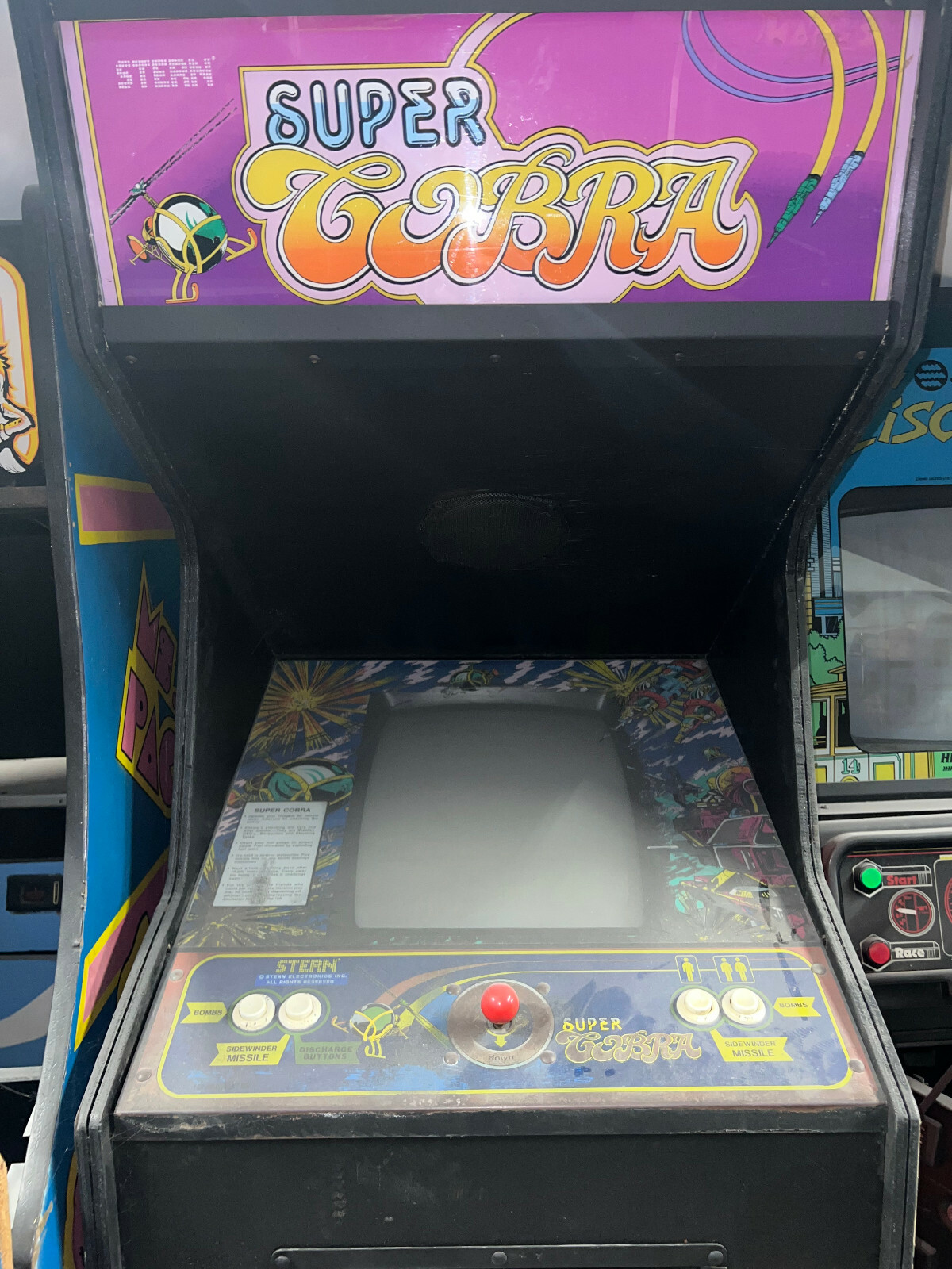 SUPER COBRA ARCADE MACHINE by KONAMI 1981 (Excellent Condition) *RARE*
