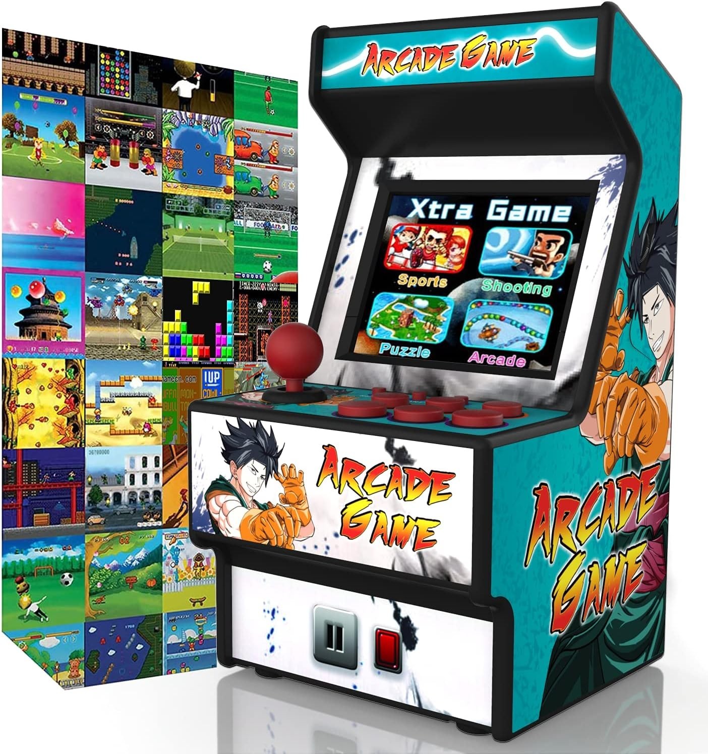 Mini Arcade Machine with 156 Classic Games and 2.8 Inch Color Display