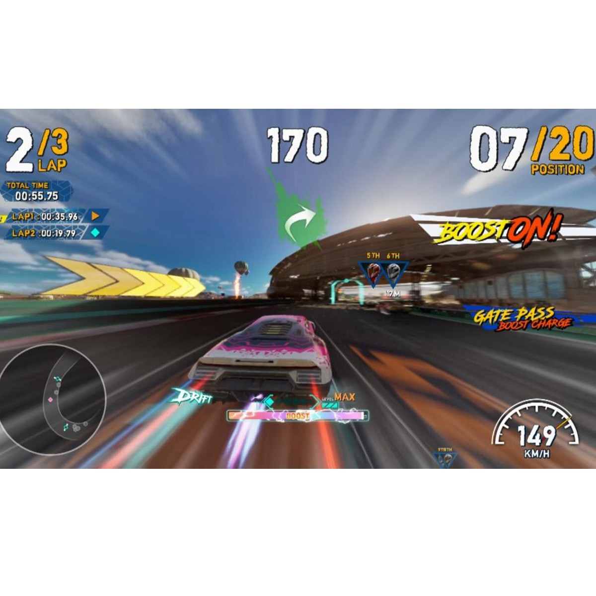 Sega Apex Rebels Arcade Racing Driving Game 65″