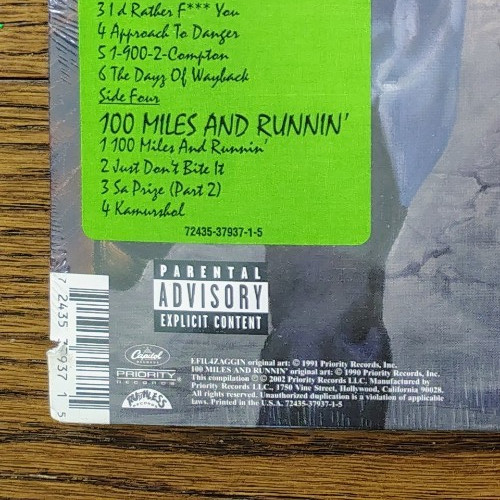 RARE SEALED PROMO 1991 N.W.A Efil4zaggin 100 Miles And Runnin’ 2x VINYL ALBUM