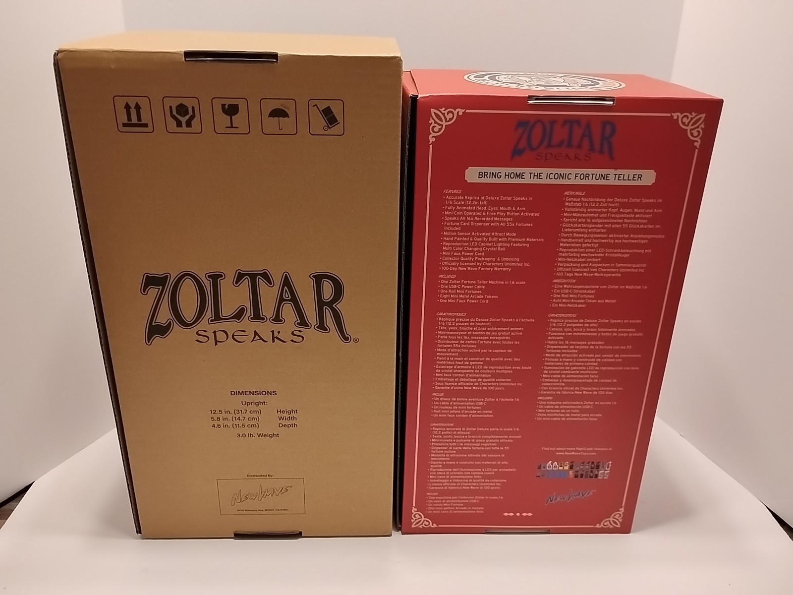 New Wave Toys Zoltar Speaks Mini Replica Fortune Teller Machine – NEW
