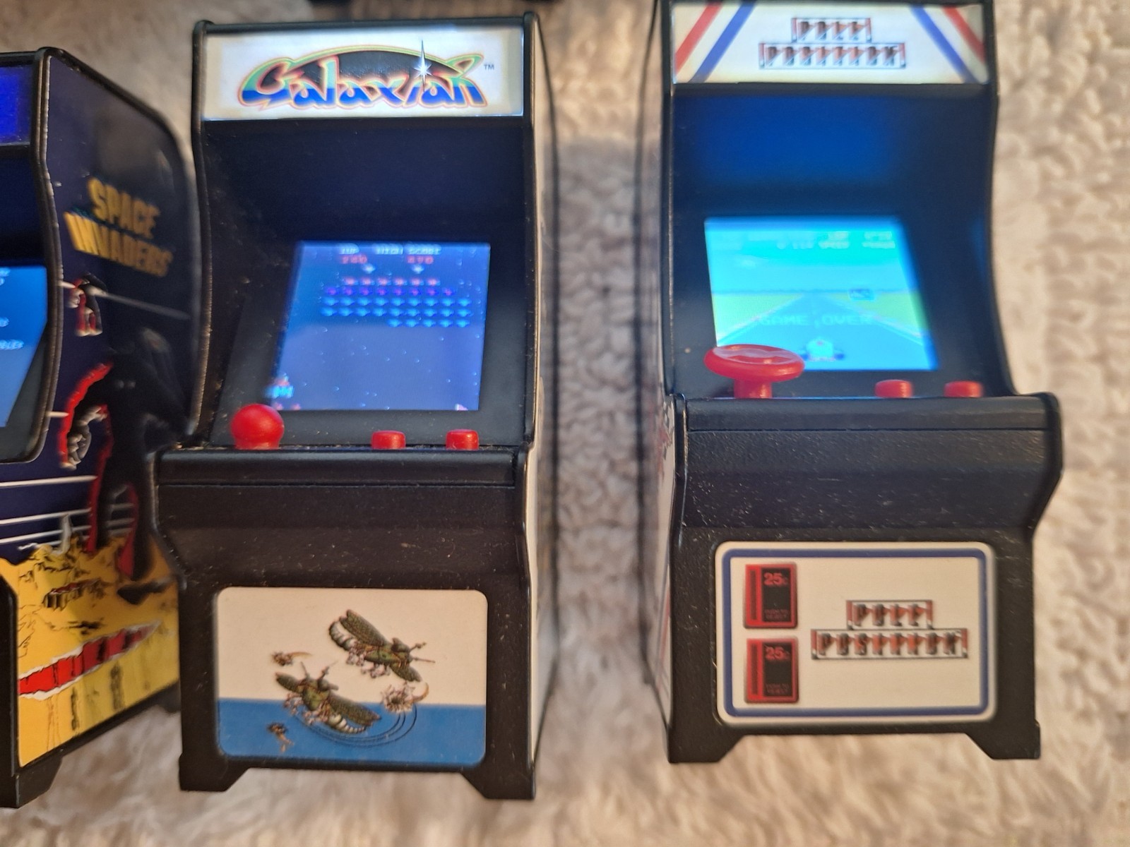 Tiny Arcade Games Keychain Lot of 8 PacMan Frogger Galaxian Dig Dug WORKING
