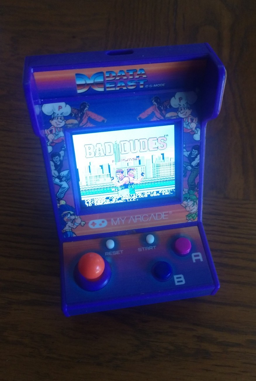 My Arcade Data East Hits Micro Player Playable Mini Retro Arcade Machine Cabinet