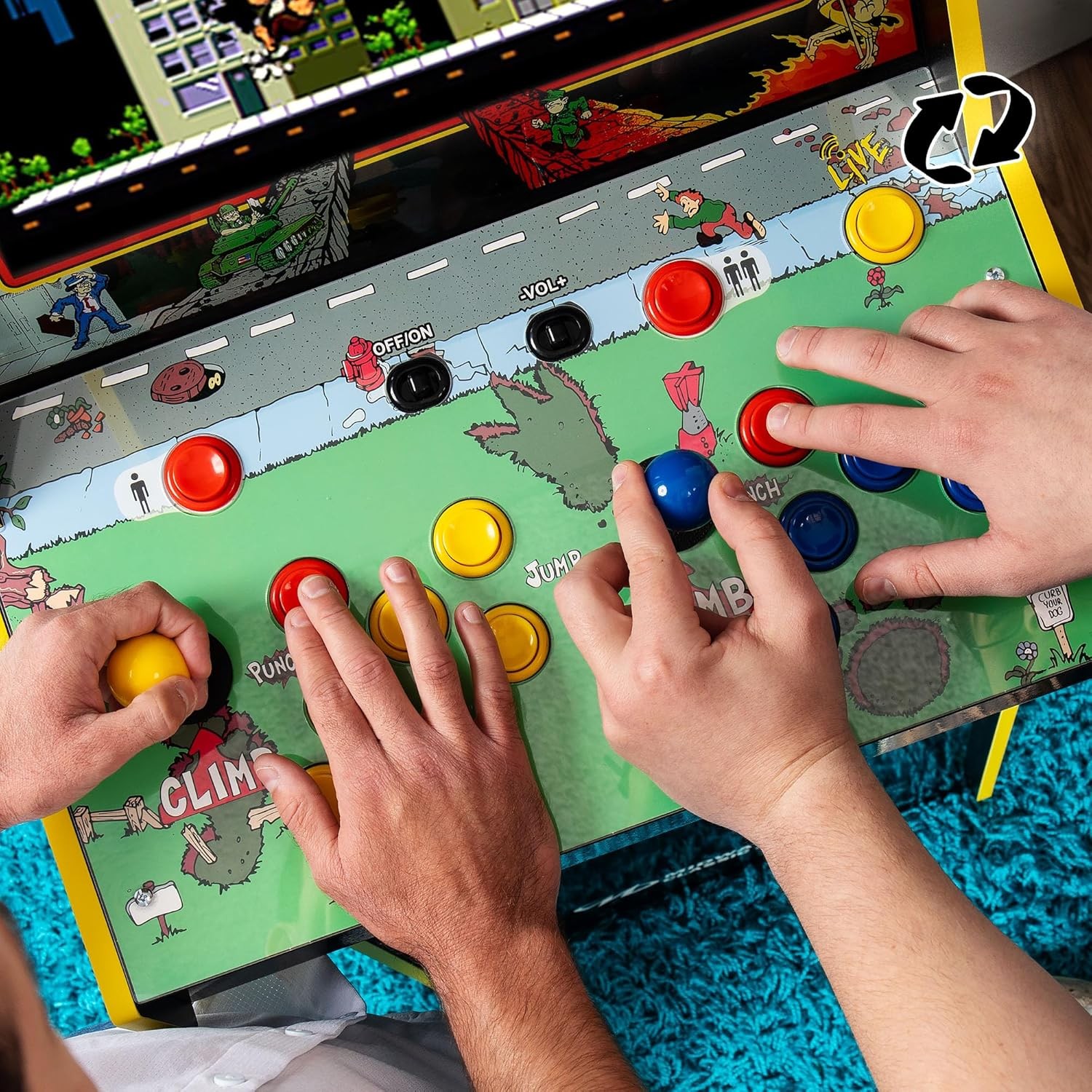 ARCADE1UP Rampage/Joust Deluxe Arcade Machine