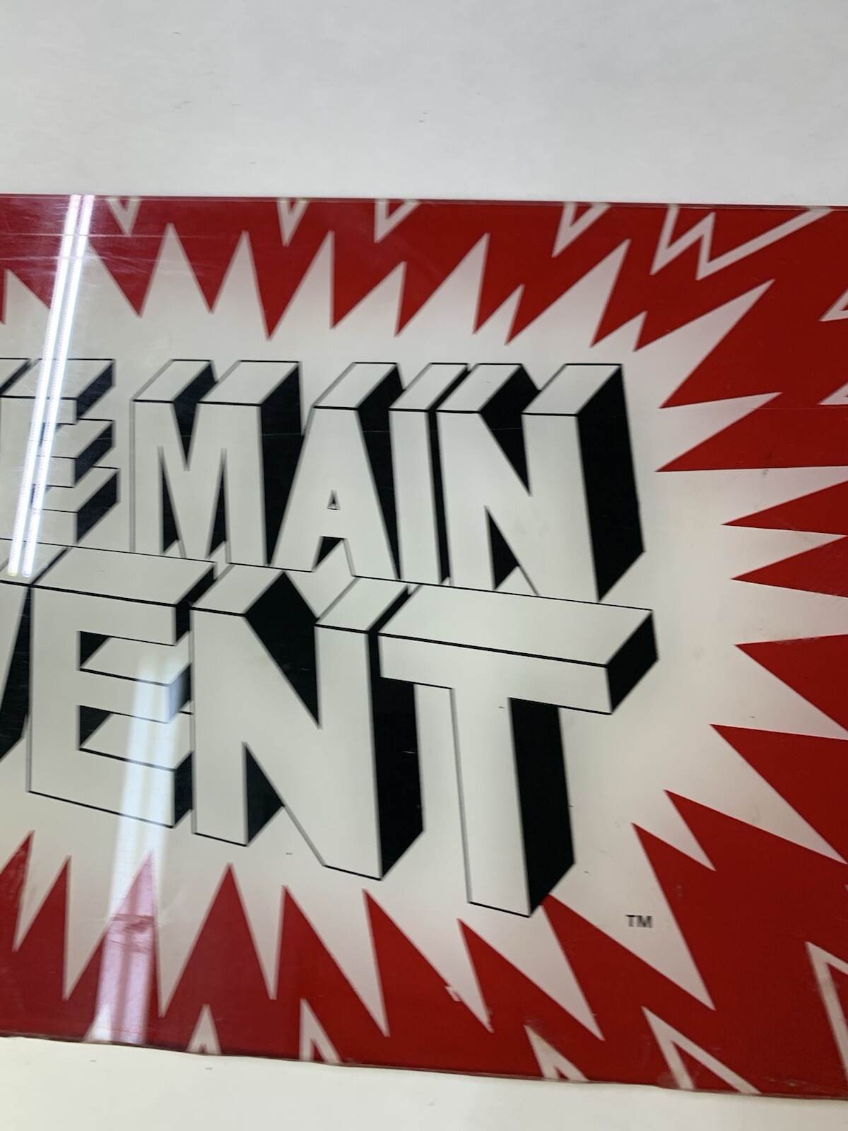 Vintage Arcade Video Game Original Konami Marquee “Main Event”
