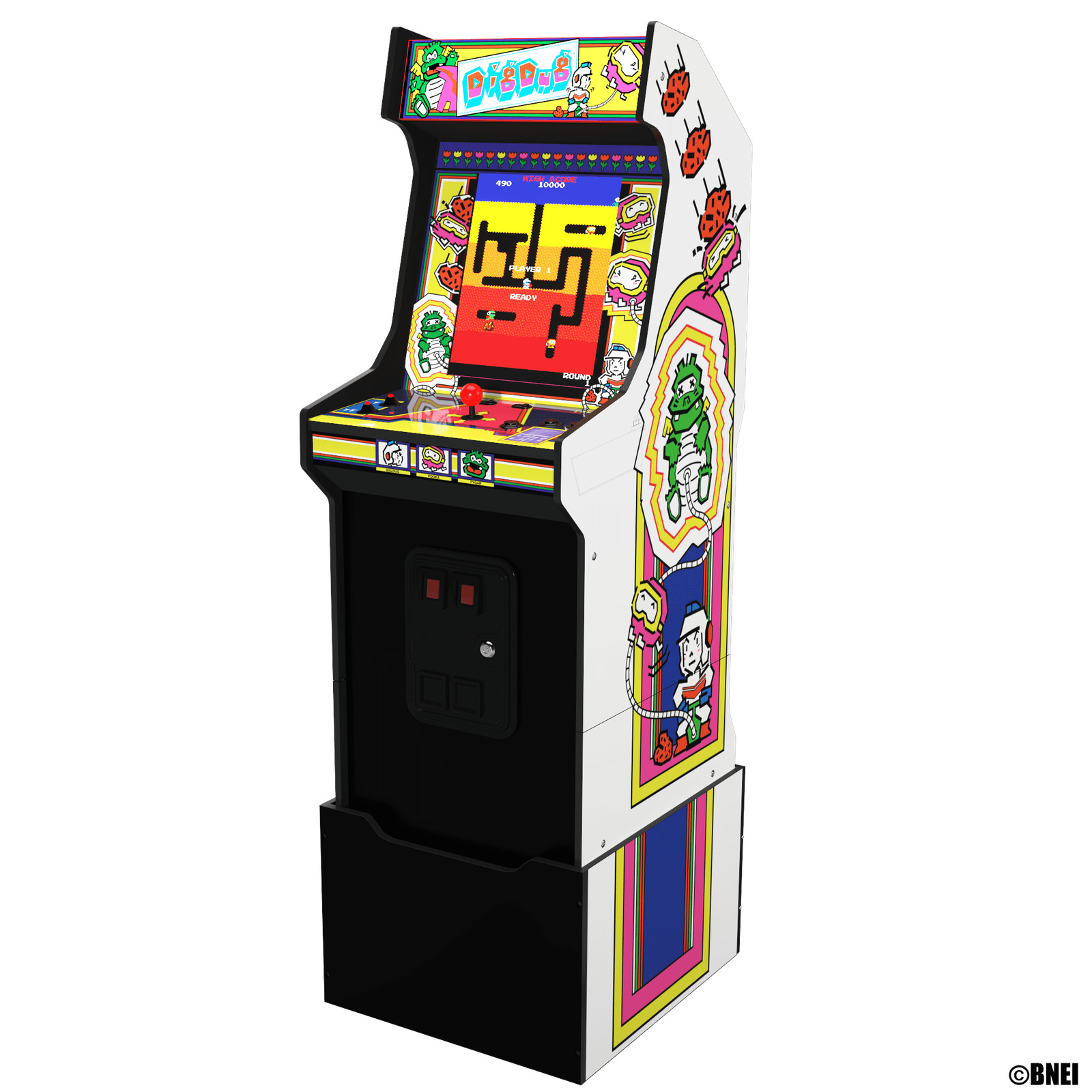 Arcade1Up Dig Dug Bandai Namco Legacy Edition Arcade With Riser Video Game Machi