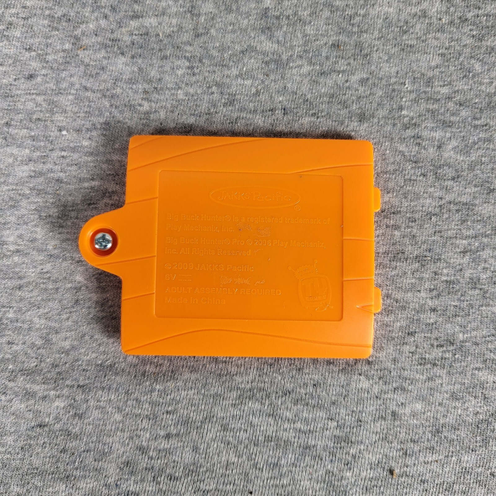 PART BATTERY COVER Big Buck Hunter Pro Orange Shotgun Gun Jakks Pacific 2009