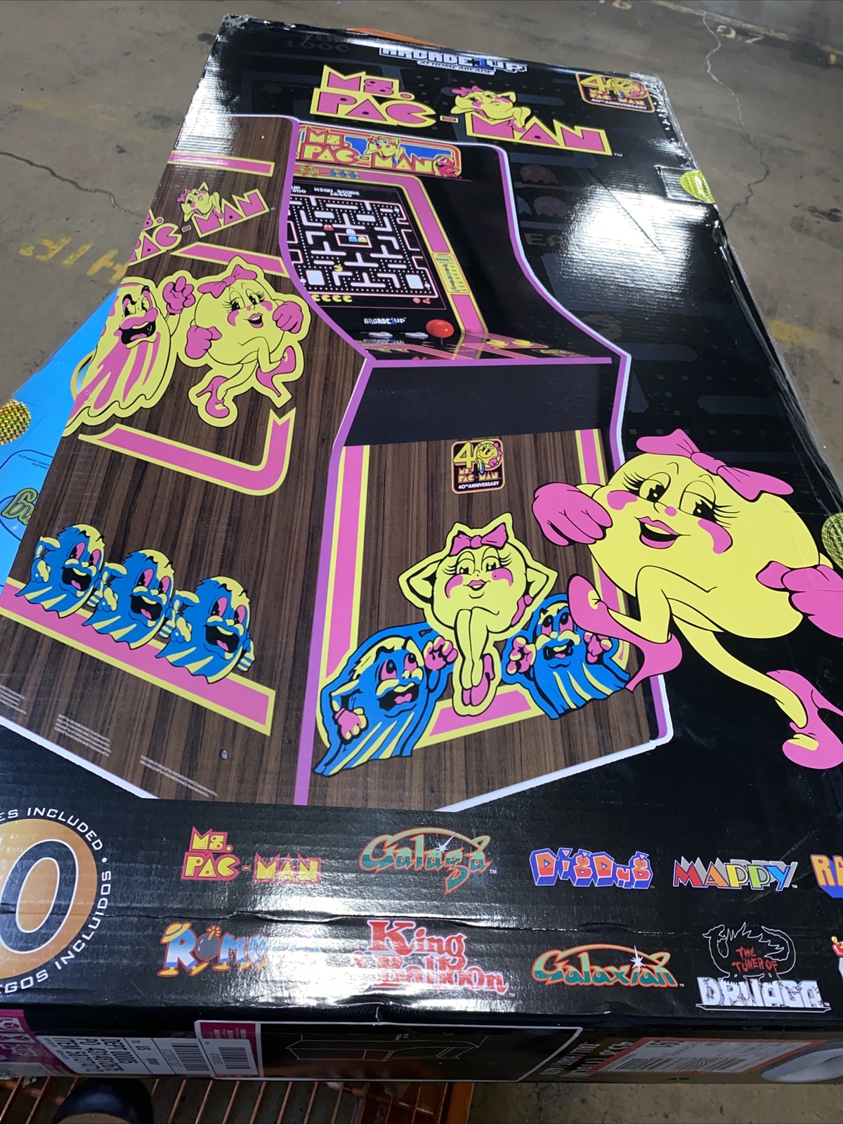 ARCADE1UP MRS PACMAN 40TH ANNIVERSARY EDITION NO RISER