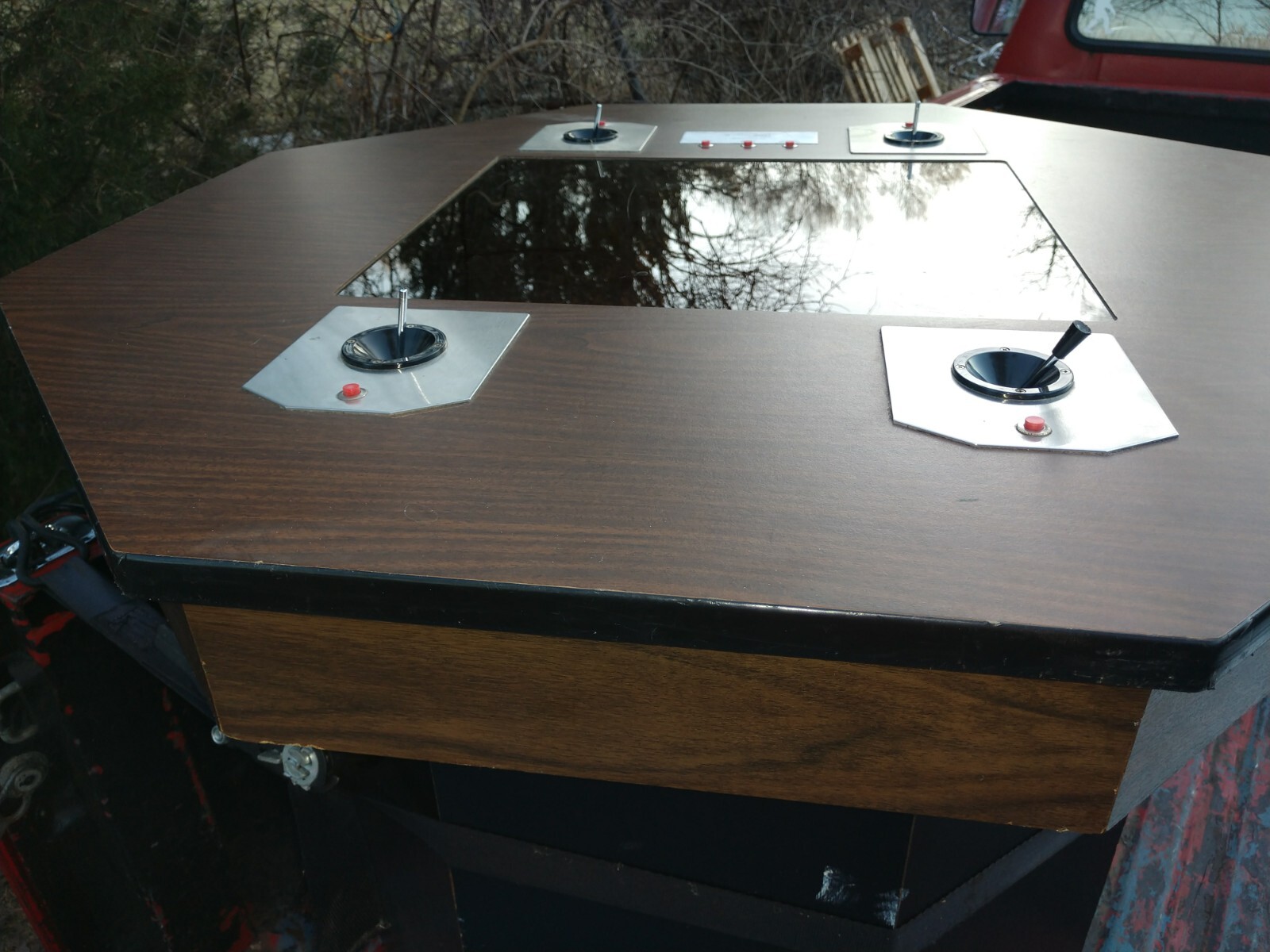 1970 s Rare 4 Player PONG Cocktail Table Arcade Game CRT COIN