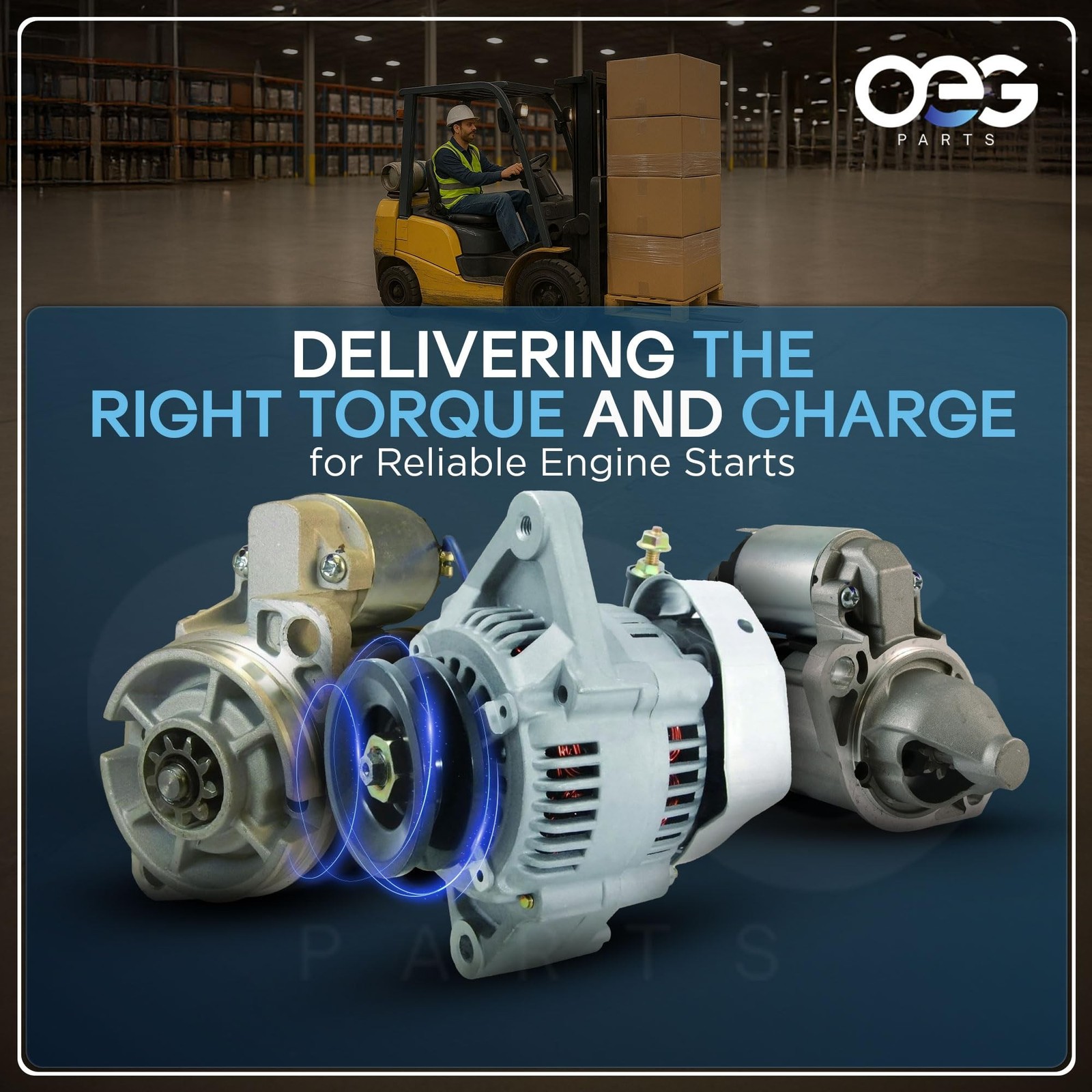 OEG Parts New Starter Compatible with Nissan PLU40 PLU50 K15 K21 K25 M000T653…