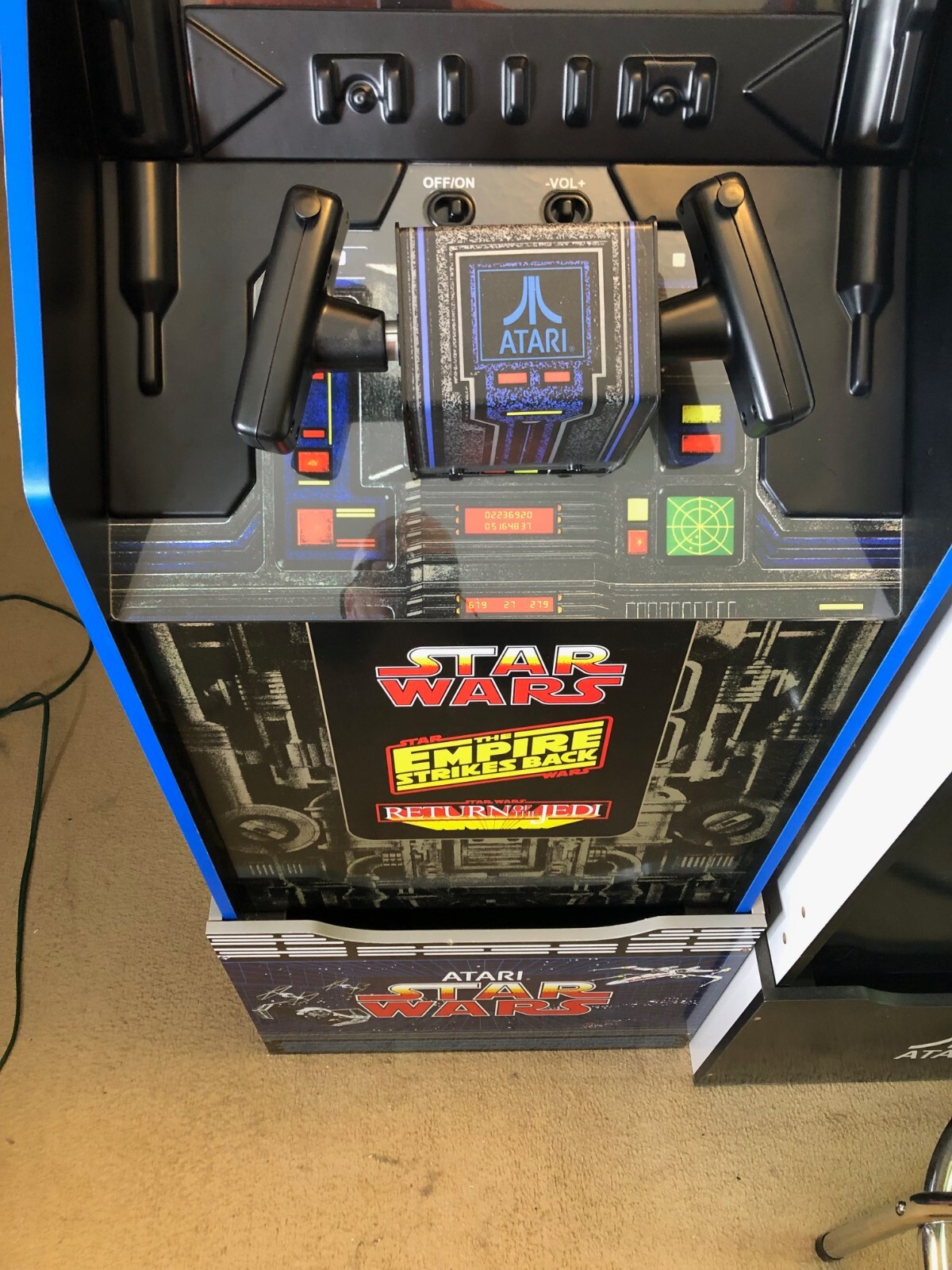 Arcade1up Star Wars control deck parts. 6 pc vacuum formed. Trimmed w/ stickers