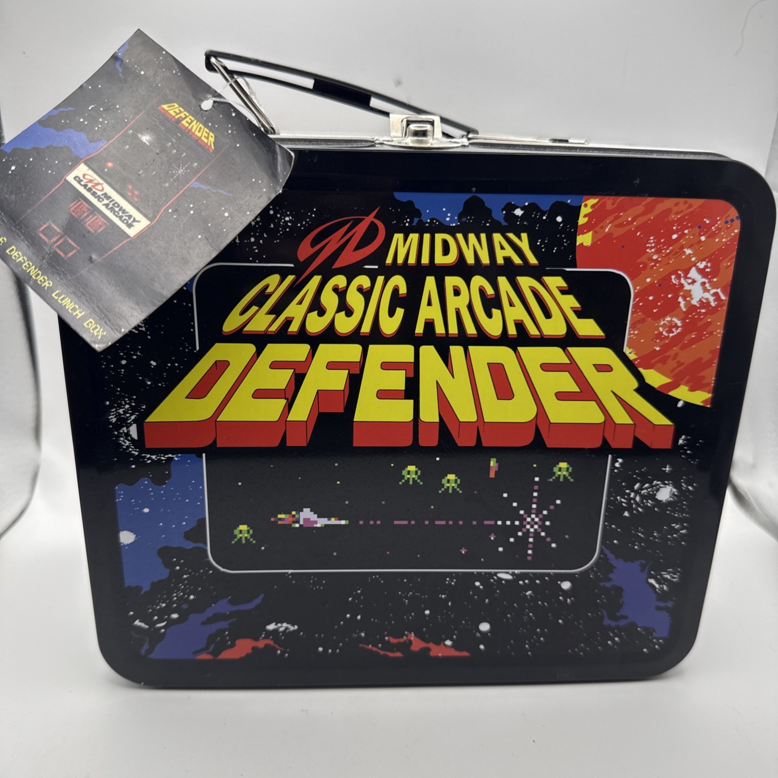 Midway Classic Arcade Defender Tin Lunch Box Toynk Exclusive