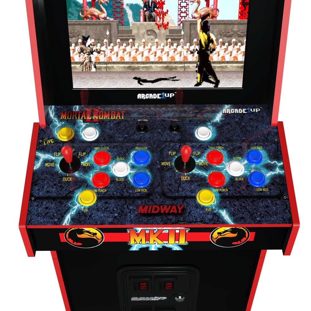 Arcade1Up Mortal Kombat II Deluxe Arcade video Game machine wifi multiplayer