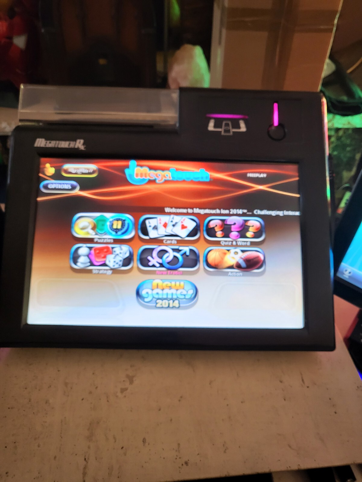Merit RX touchscreen over 200 games HD screen , great for gameroom, price sale