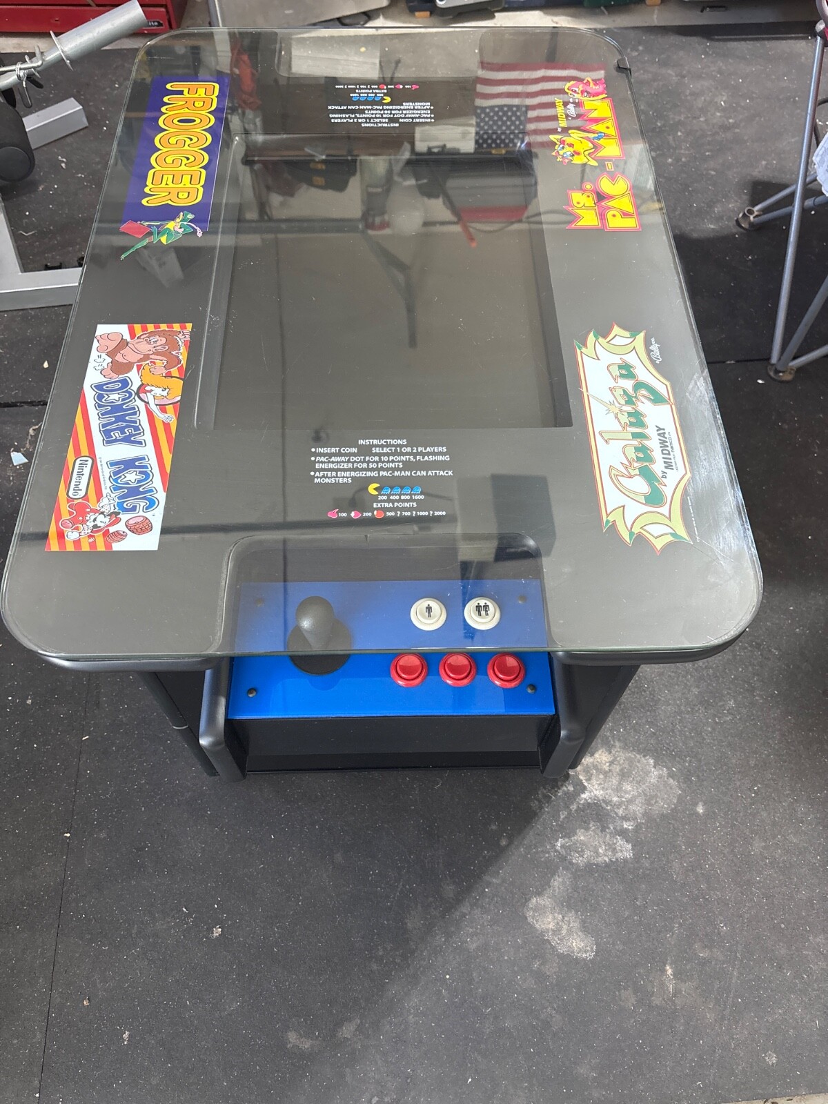 Midway cocktail arcade table