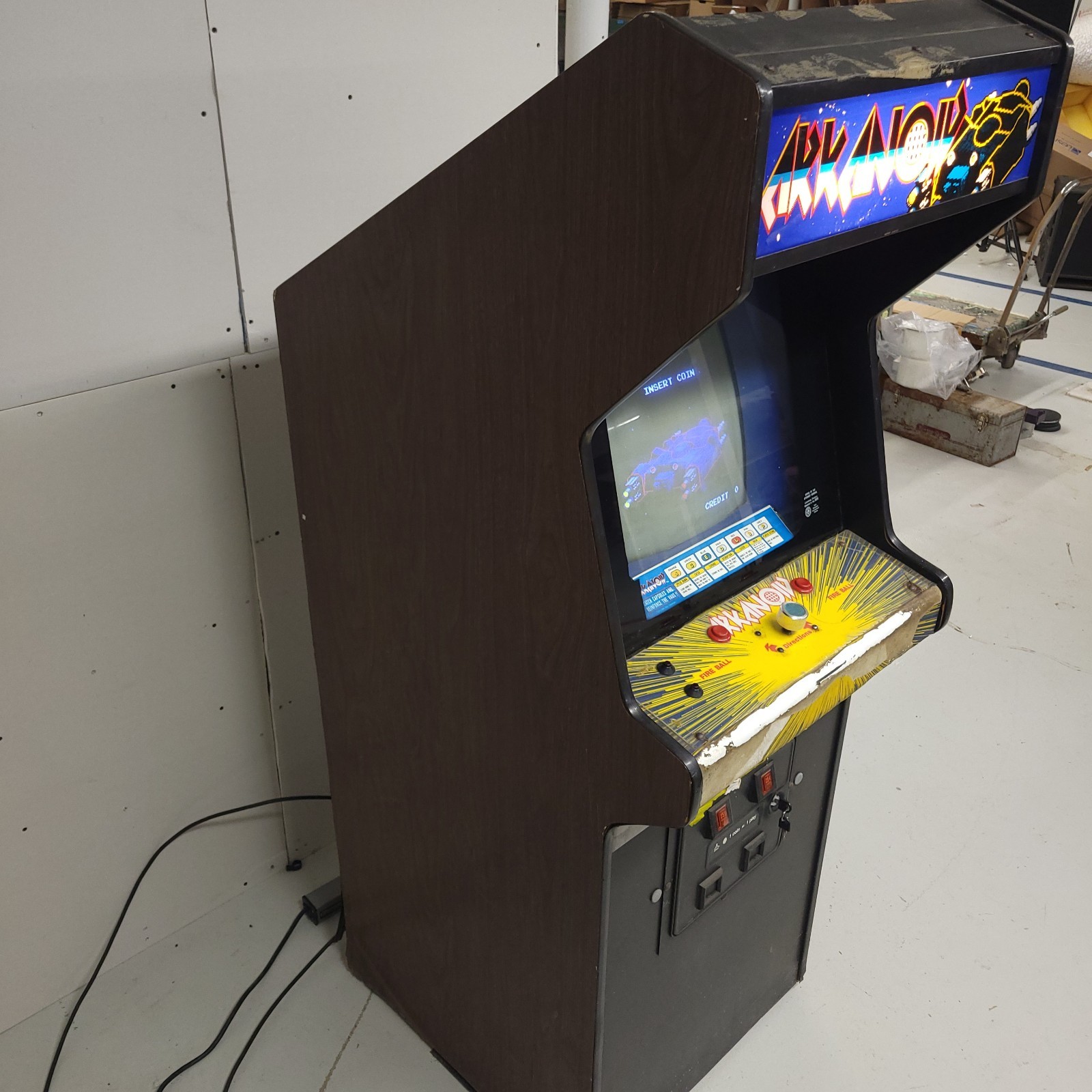 Vintage Taito Arkanoid Arcade Video Game Cabinet Machine 1986 Tested Working