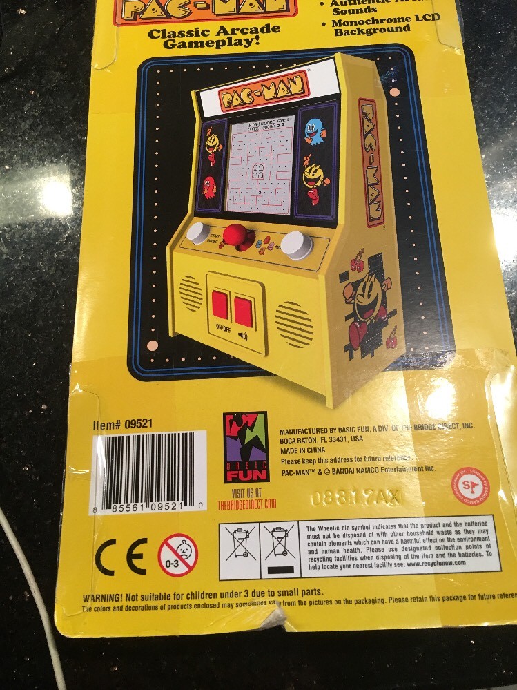 Pac-Man Mini Arcade Game Brand New Factory Sealed