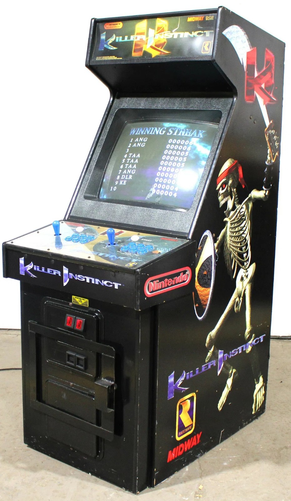 KILLER INSTINCT I & II ARCADE MACHINES by MIDWAY (ARCADE BUNDLE – BOTH MACHINES)