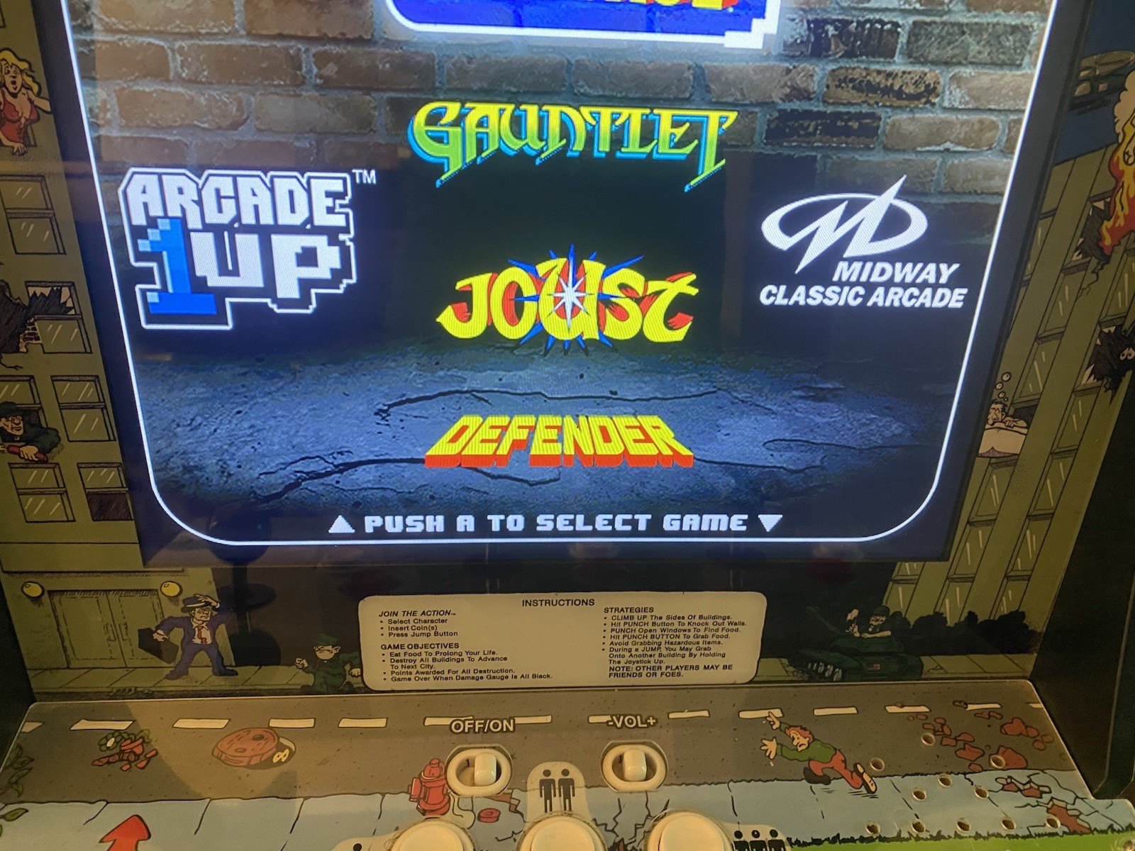 🔥 Arcade1up Midway Classic Arcade Machine Rampage Gauntlet Joust Defender Works