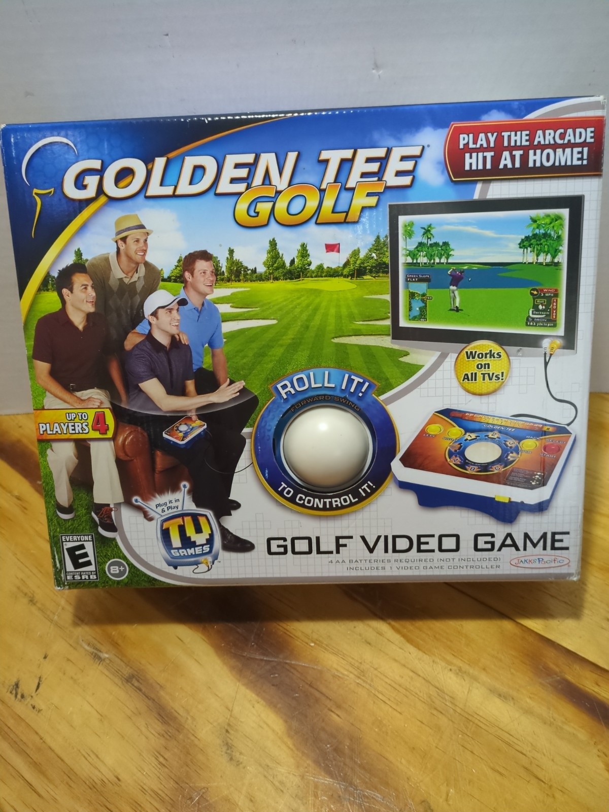 2011 Jakks Pacific GOLDEN TEE Golf Plug N Play Classic Home TV Game, Used Tested