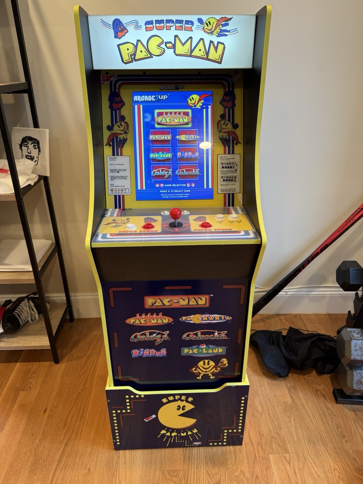 Arcade1Up Super Pac-Man Video Arcade Cabinet w/ Riser 2020 Reproduction