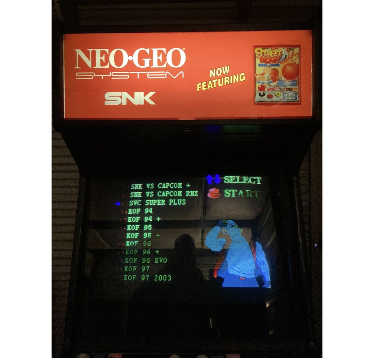 Original SNK NEO GEO full sized 2slot upright video arcade with 161n1 game cart
