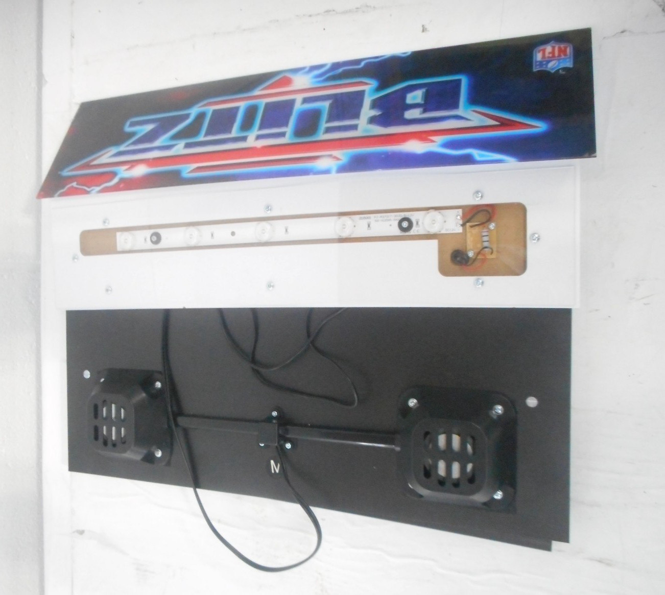 Arcade1UP NFL Blitz Arcade Front Sign with Speakers ONLY