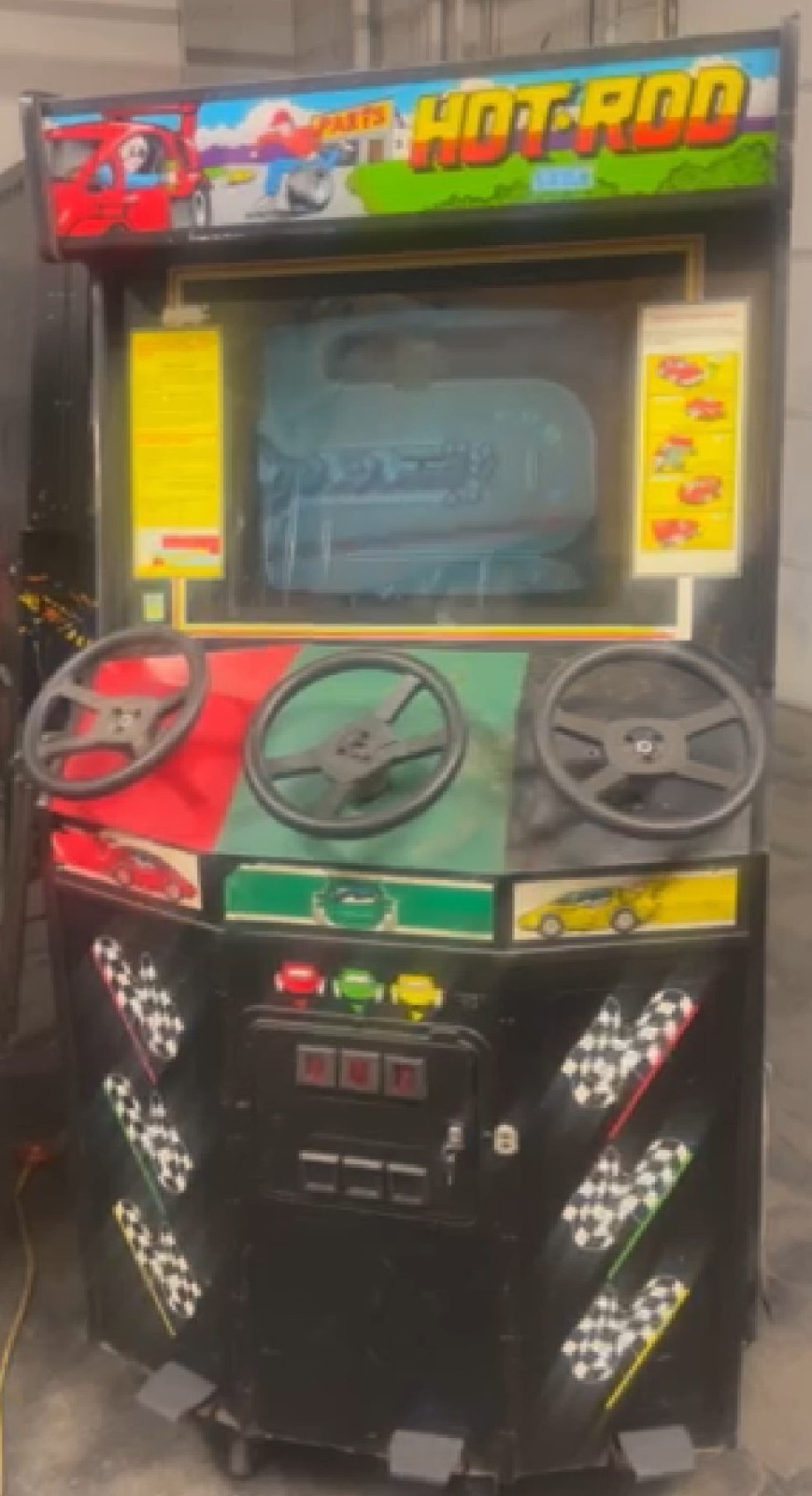 HOT ROD ARCADE MACHINE by SEGA (Excellent Condition) *RARE*