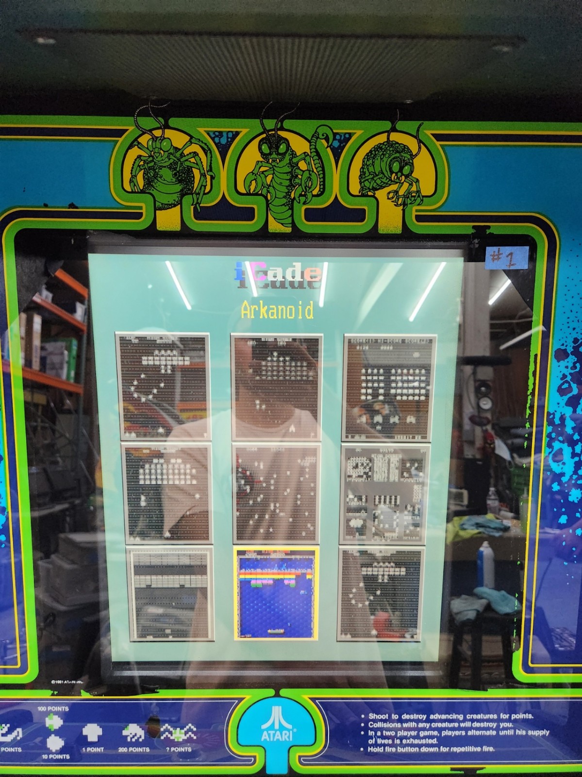 CENTIPEDE Stand Up Full Size Arcade Machine Classic Video Game 9 Games in 1 (#1)