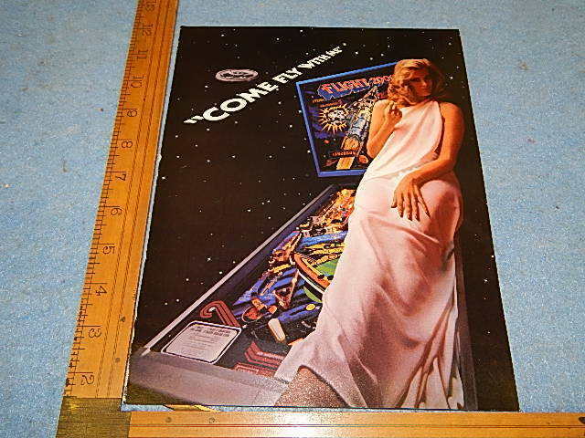 1980 Stern FLIGHT 2000 Pinball Advertising Flyer