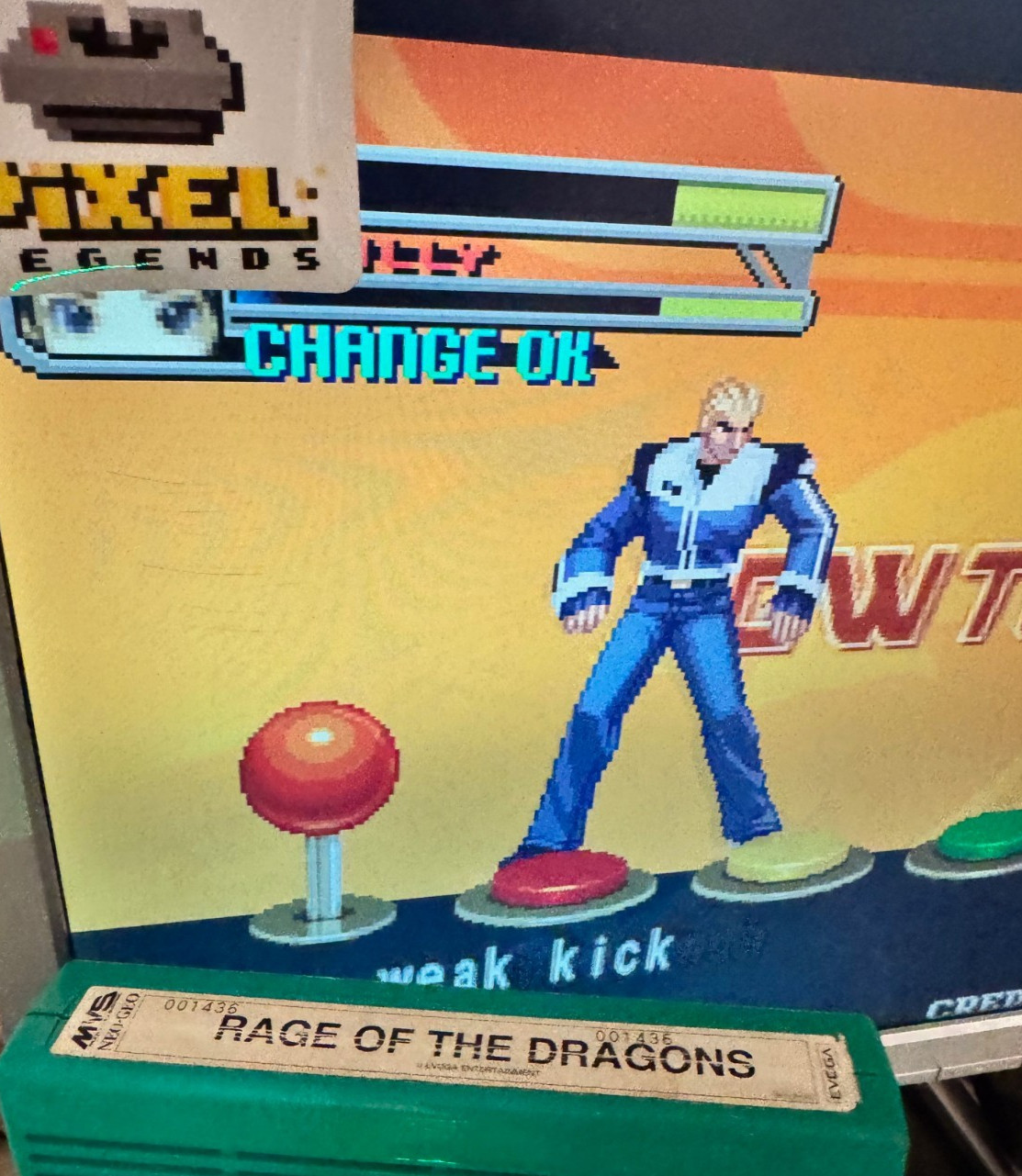 Us Seller-Rage Of The Dragons Neo Geo MVS Kit English Mismatching Serials