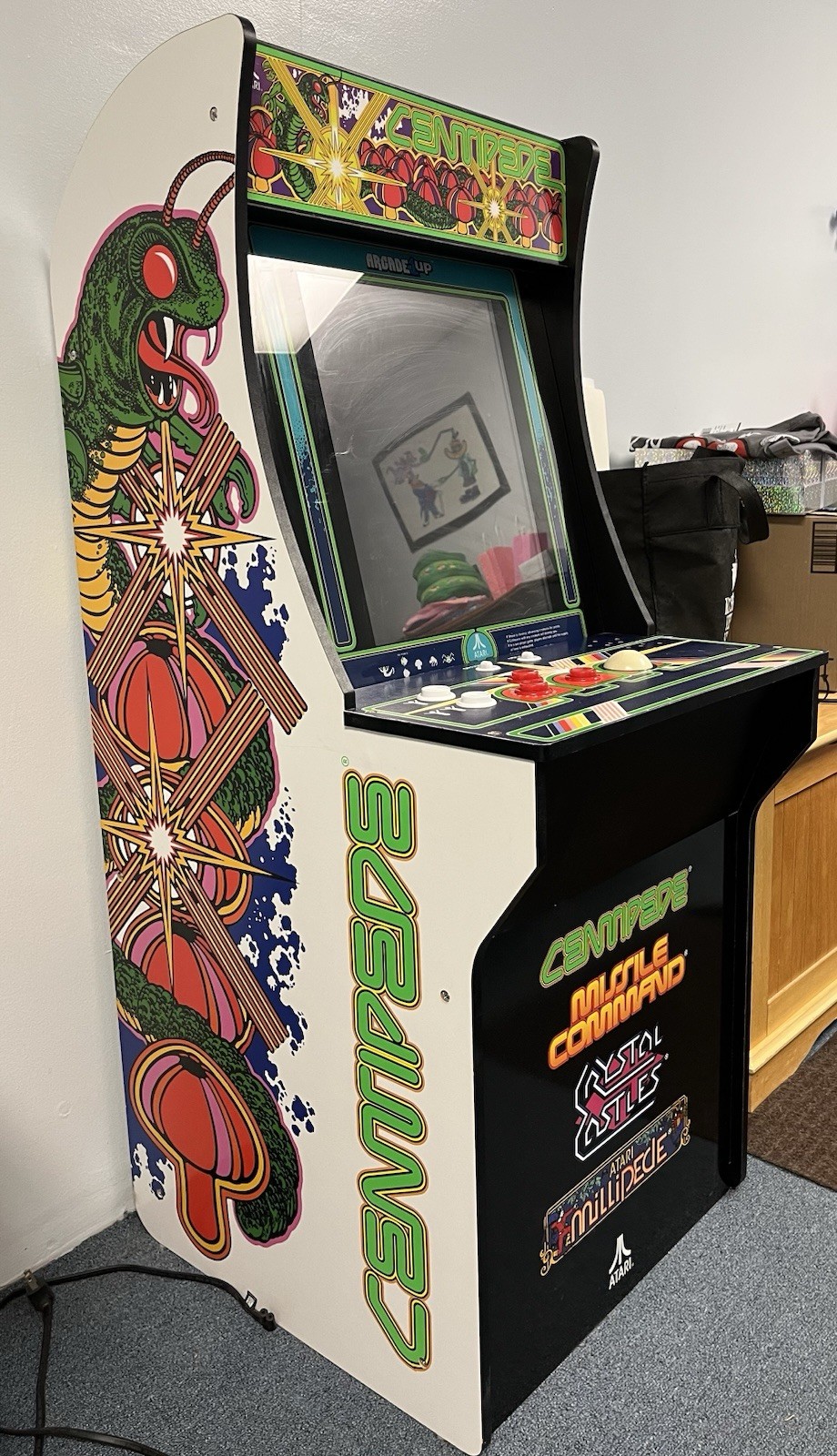 Arcade1Up Centipede 4-in-1 Video Arcade Machine Cabinet Atari